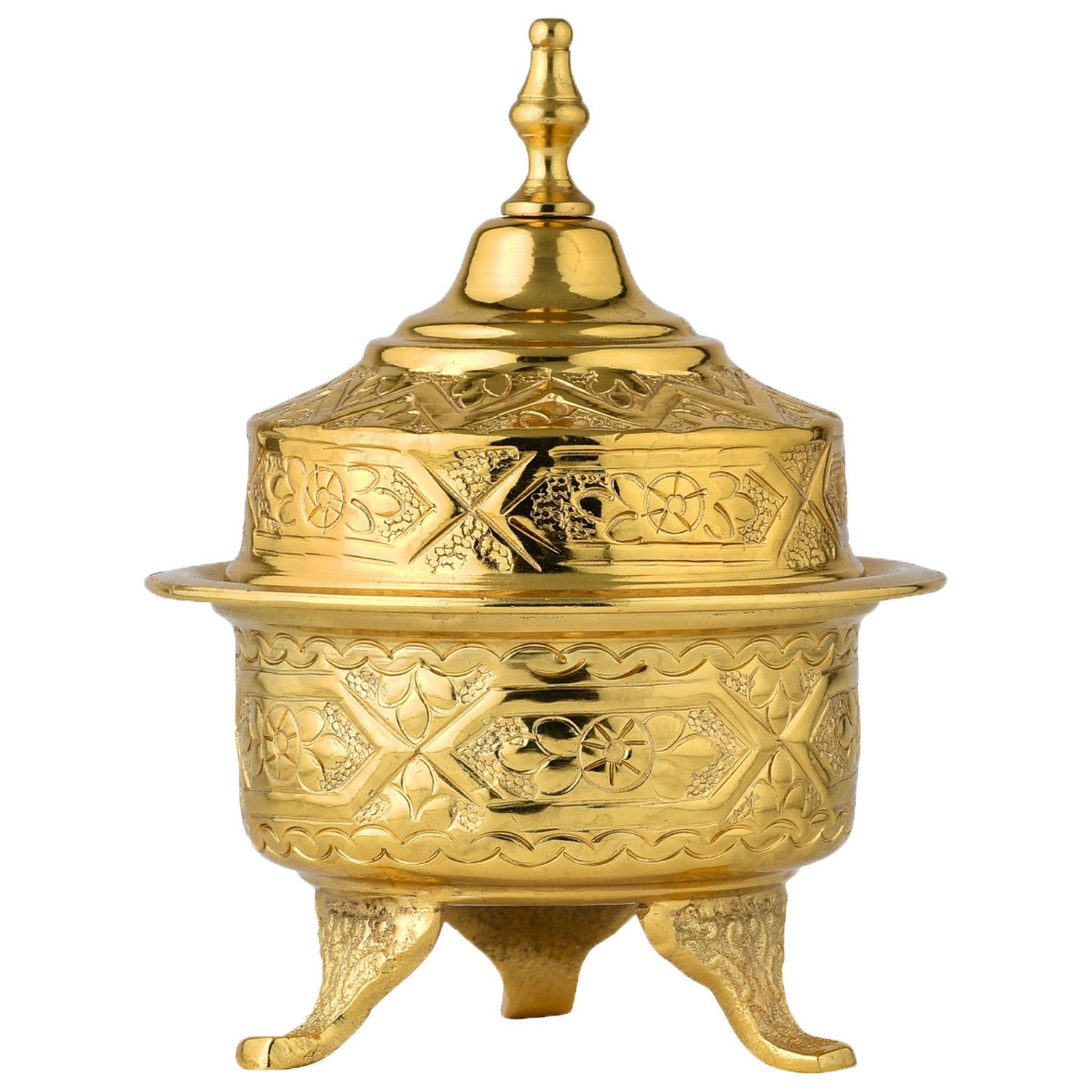 Marrakesch Orient & Mediterran Interior Zuckerdose Orientalische Deko Zuckerdose Tischdeko Dose Bonboniere Nabila Gold, Aluminium, Metall
