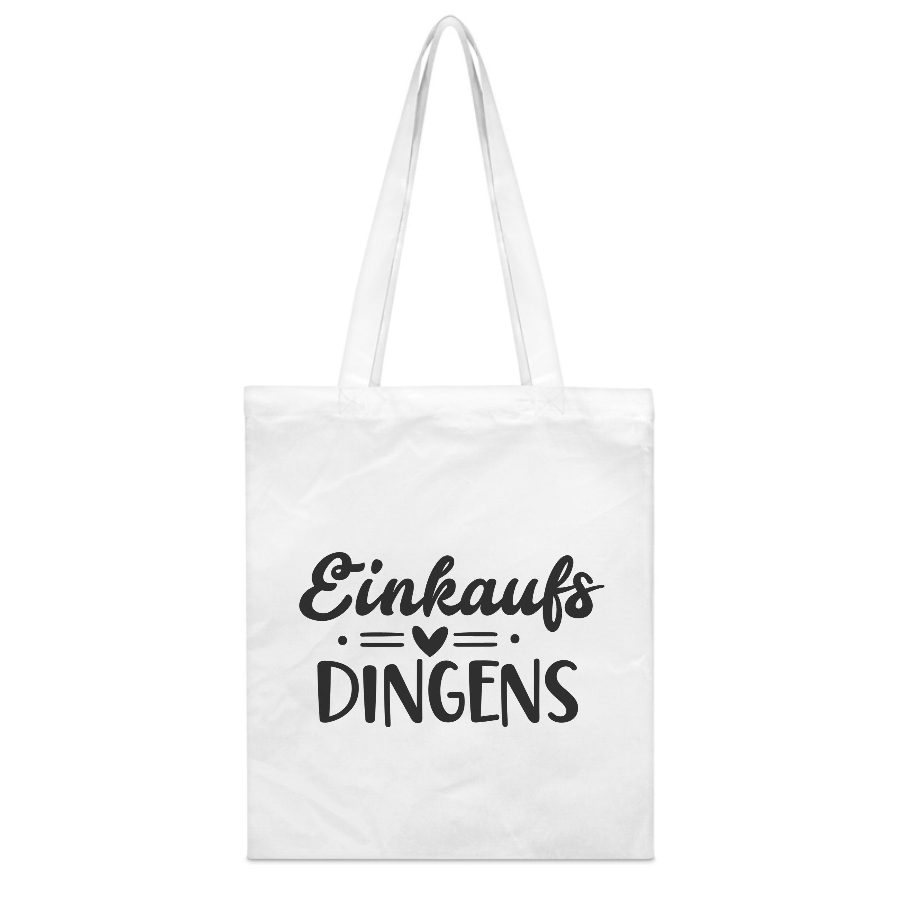 PhotoFancy Tragetasche mit Spruch 'Einkaufs-Dingens' - Stoffbeutel, mit lustigem Spruch