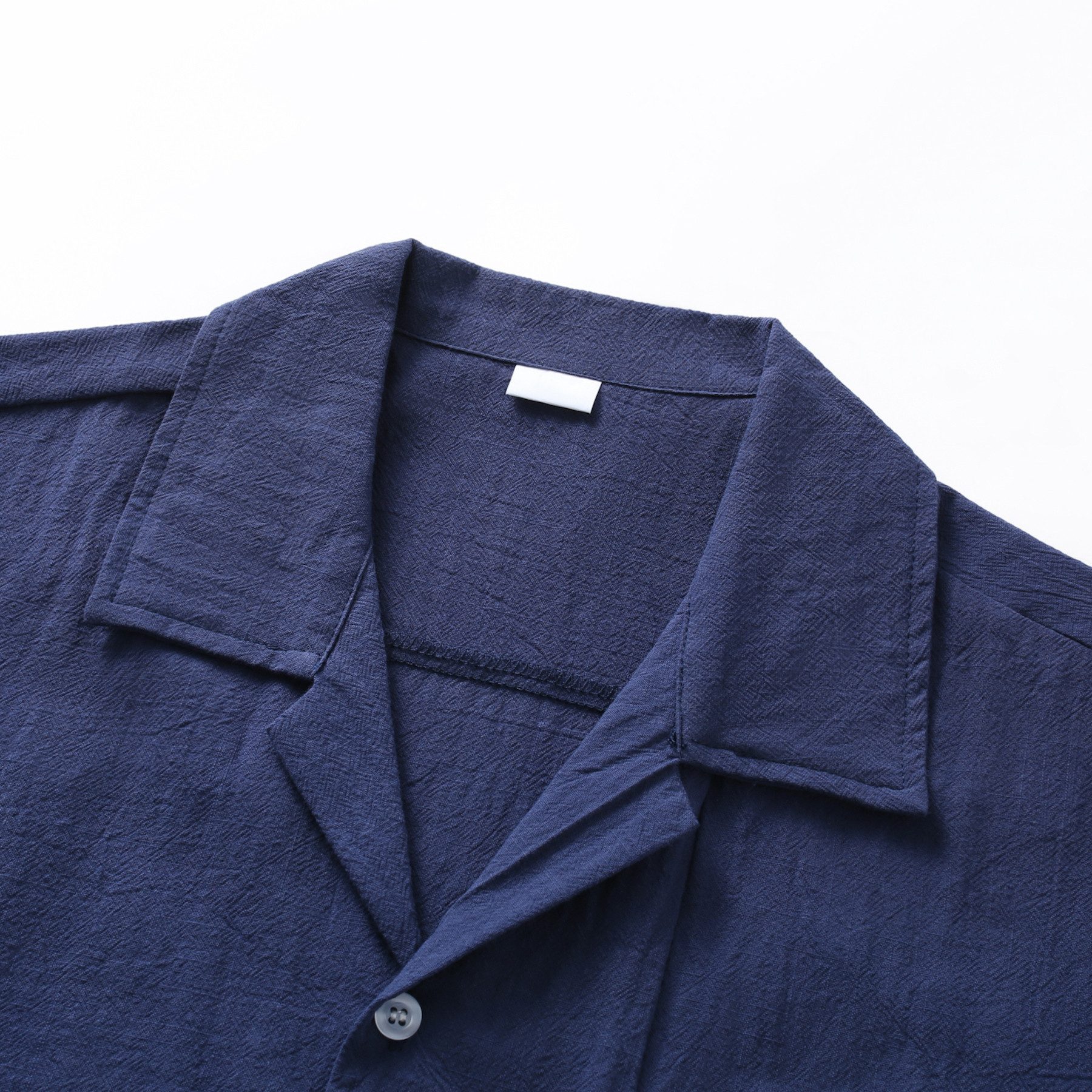 Allthemen Kurzarmhemd Herren Vintage Kubanerkragen Kurzarmhemd Freizeithemd lockerer