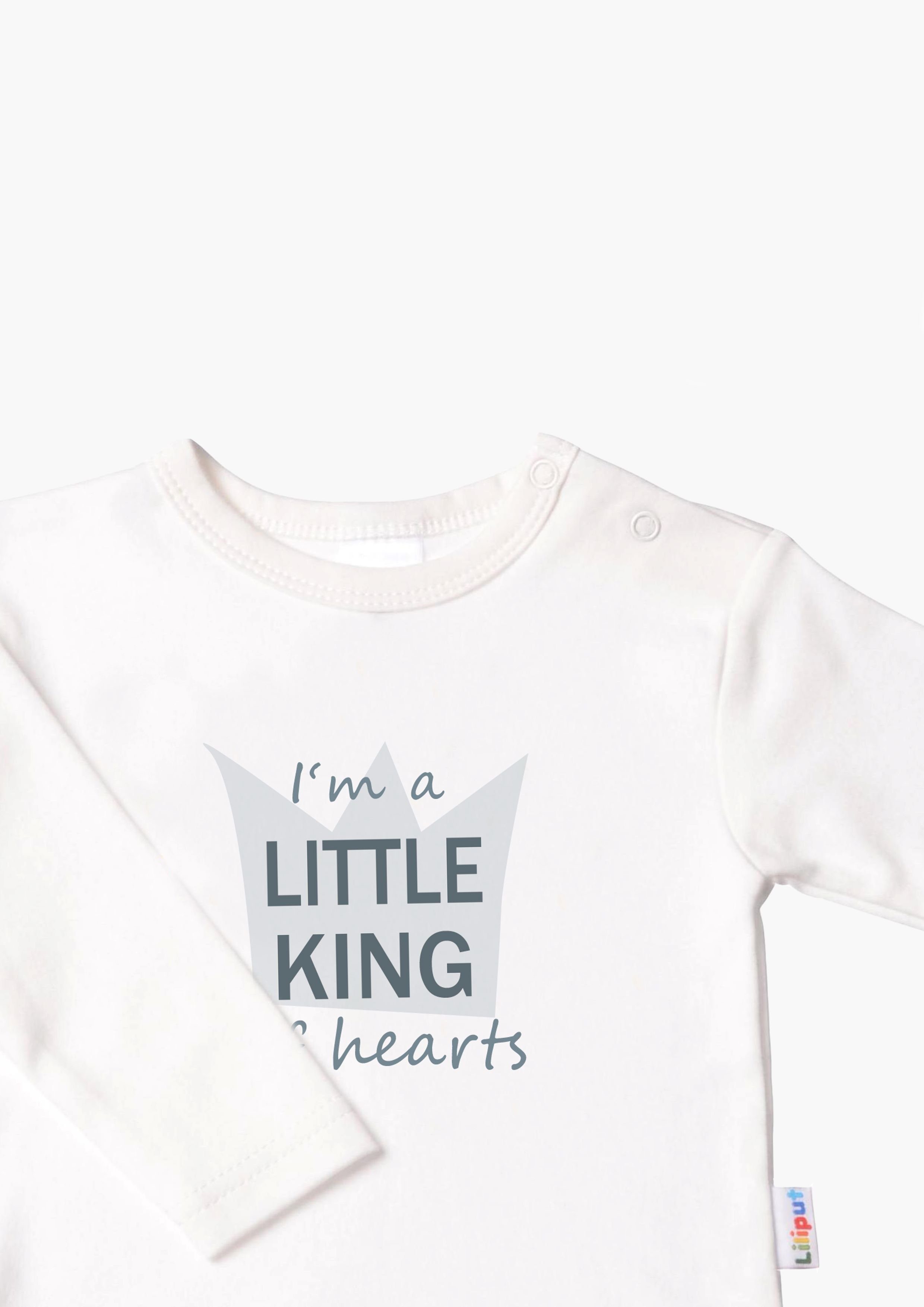 Liliput Langarmshirt Little King mit Druckknöpfen auf der Schulter
