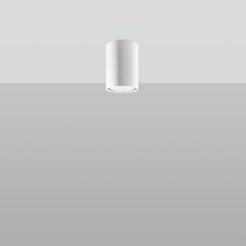 famlights Deckenspot, Deckenspot Lale in Weiß GU10 100mm, keine Angabe, Leuchtmittel enthalten: Nein, warmweiss, Deckenstrahler, Deckenspot, Aufbaustrahler