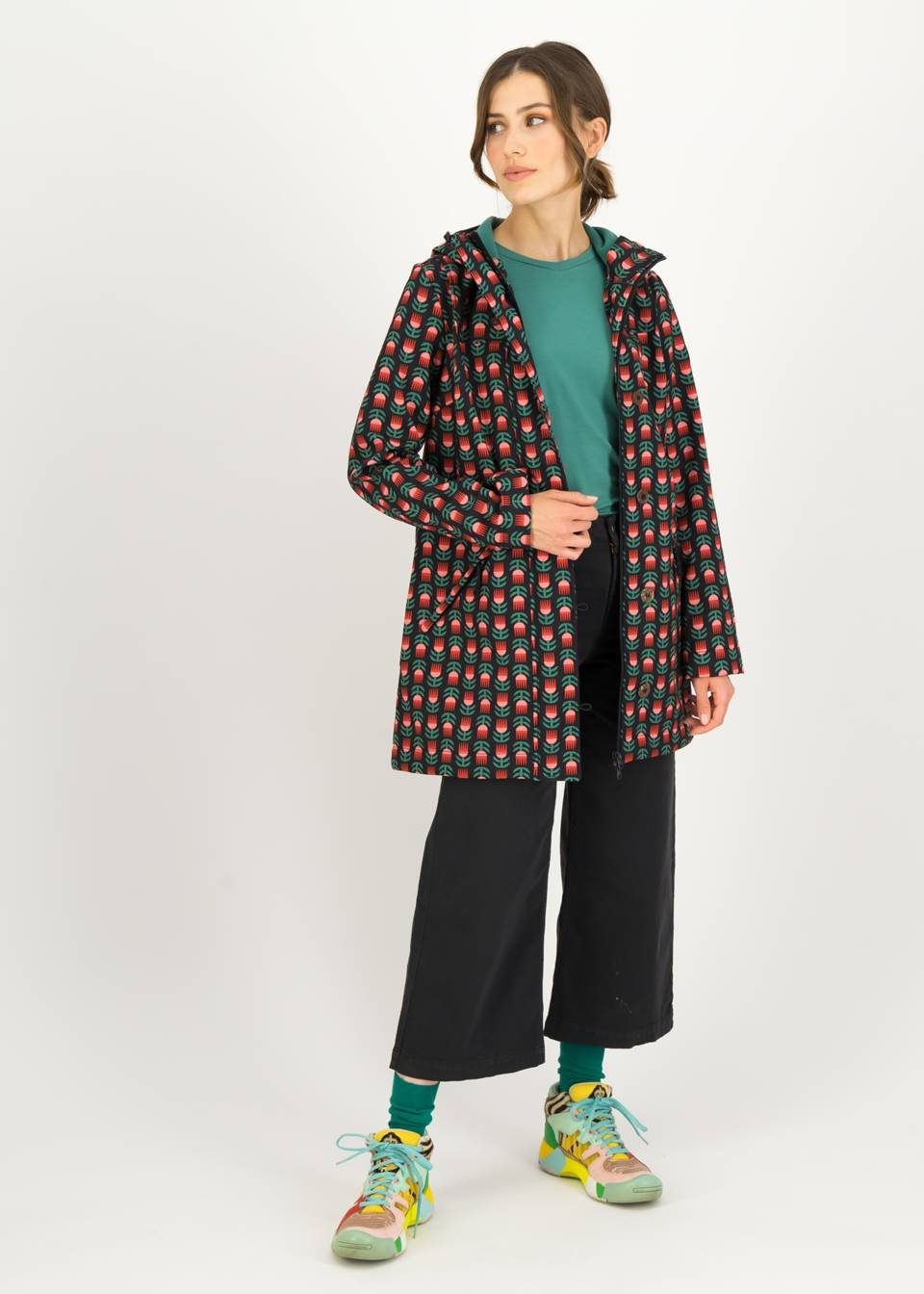 Softshelljacke Blutsgeschwister Wild Weather Long Anorak Damen Jacke Softshell Mantel