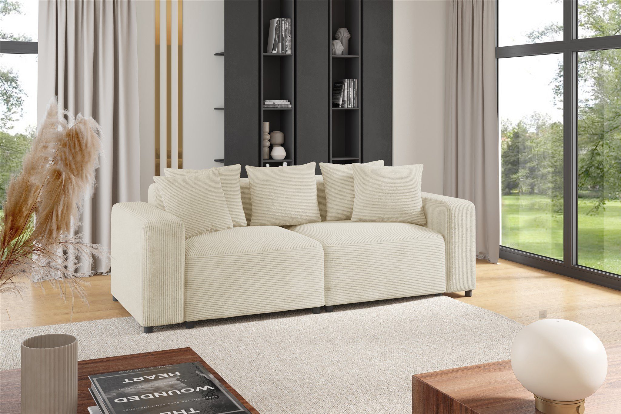 Fun Möbel 2-Sitzer Sofa Designersofa MEGAN günstig online kaufen