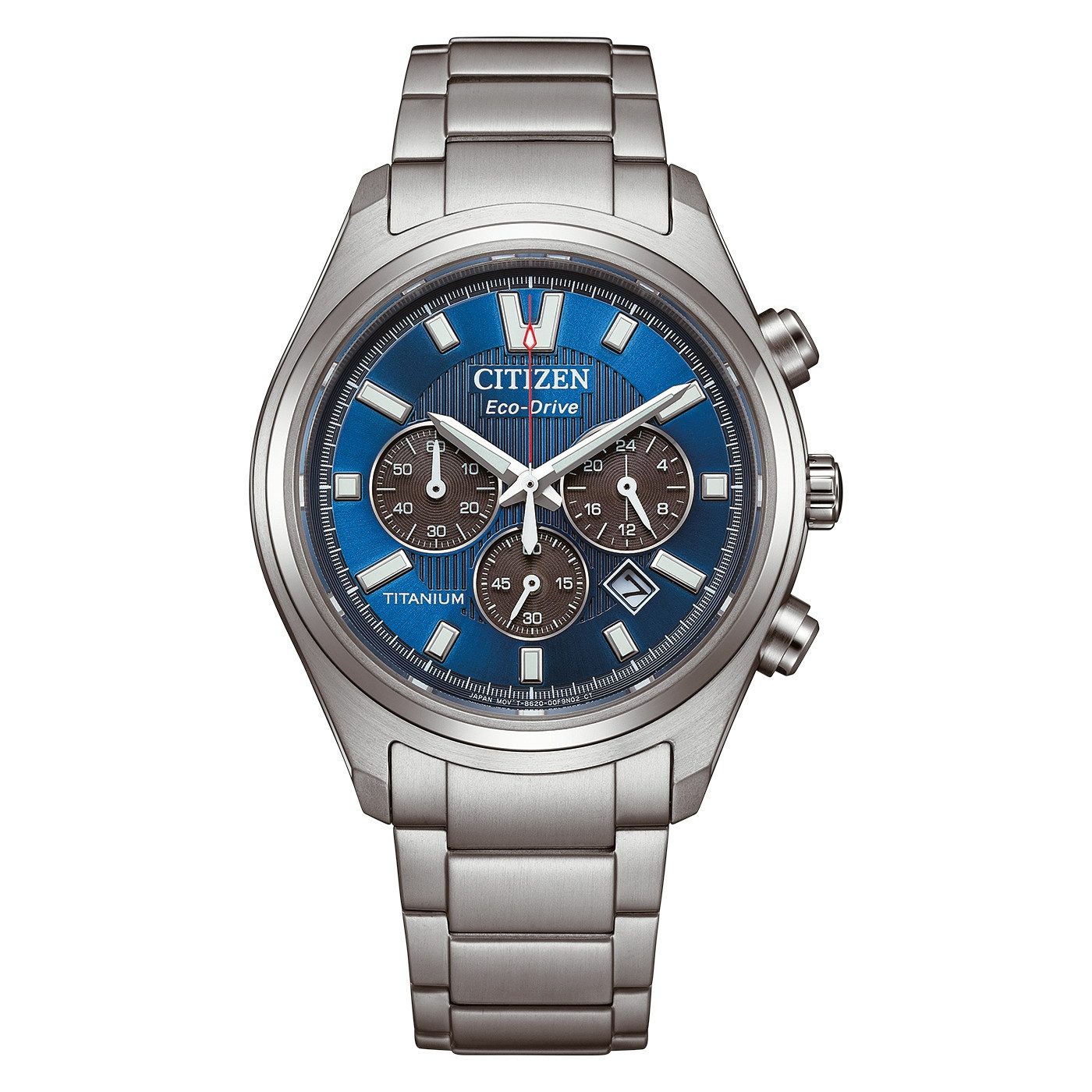 Citizen Chronograph CA4750-51L, Armbanduhr, Solar, Herrenuhr, analog, Big Date, Stoppfunktion