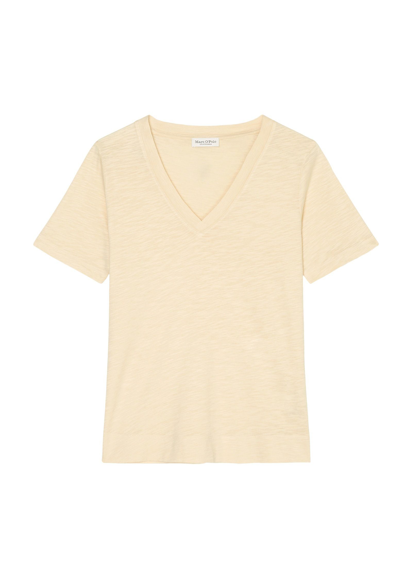 beige aus O'Polo Marc Baumwolle-Viskose-Mix T-Shirt