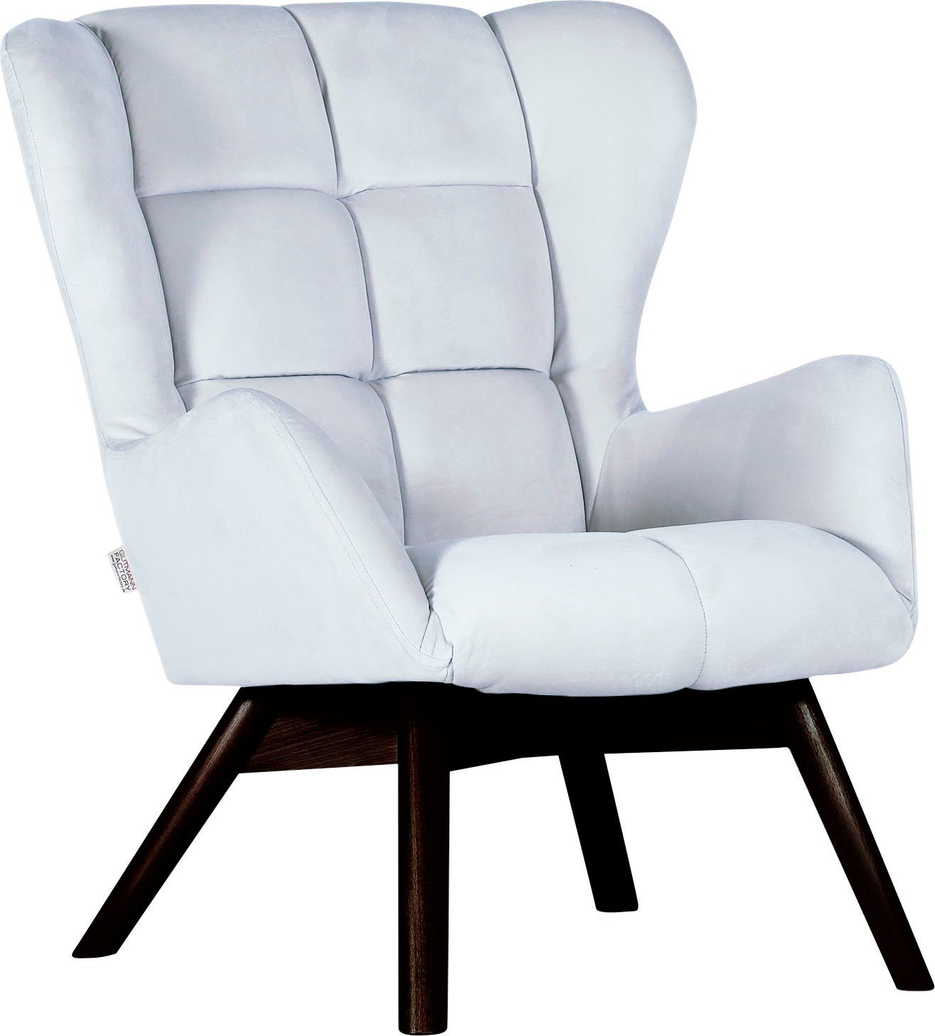 Gutmann Factory Sessel Luna, Gestell antikfarben oder eiche natur