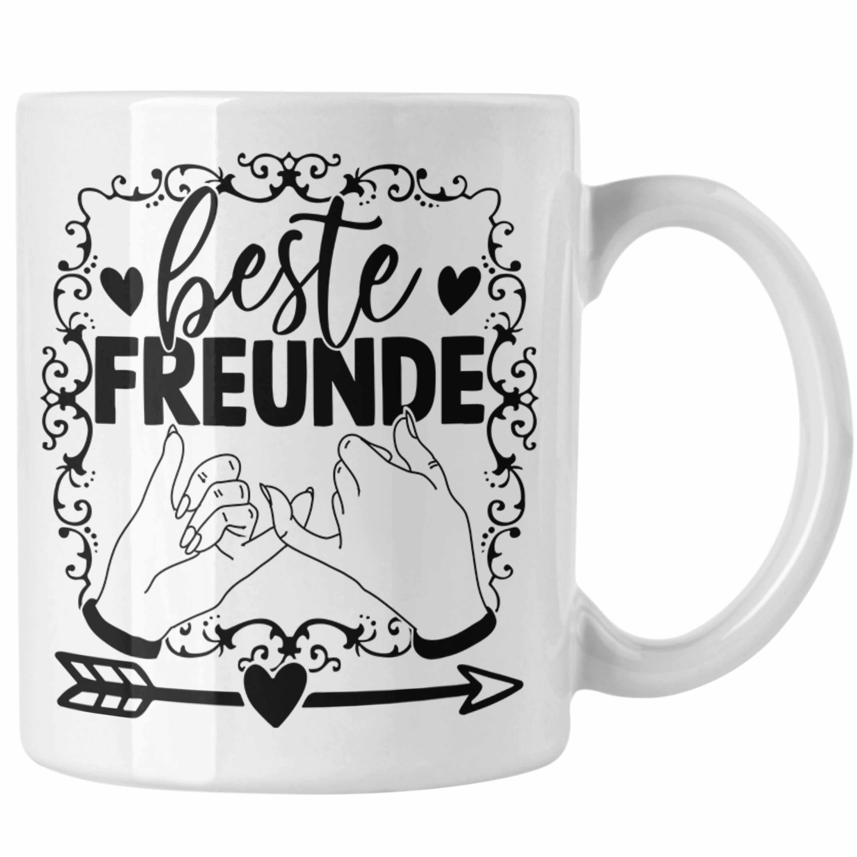 Geschenk Geburtst Tasse Trendation Weiss BFF Geschenkidee Freundin Beste Beste Freunde Tasse