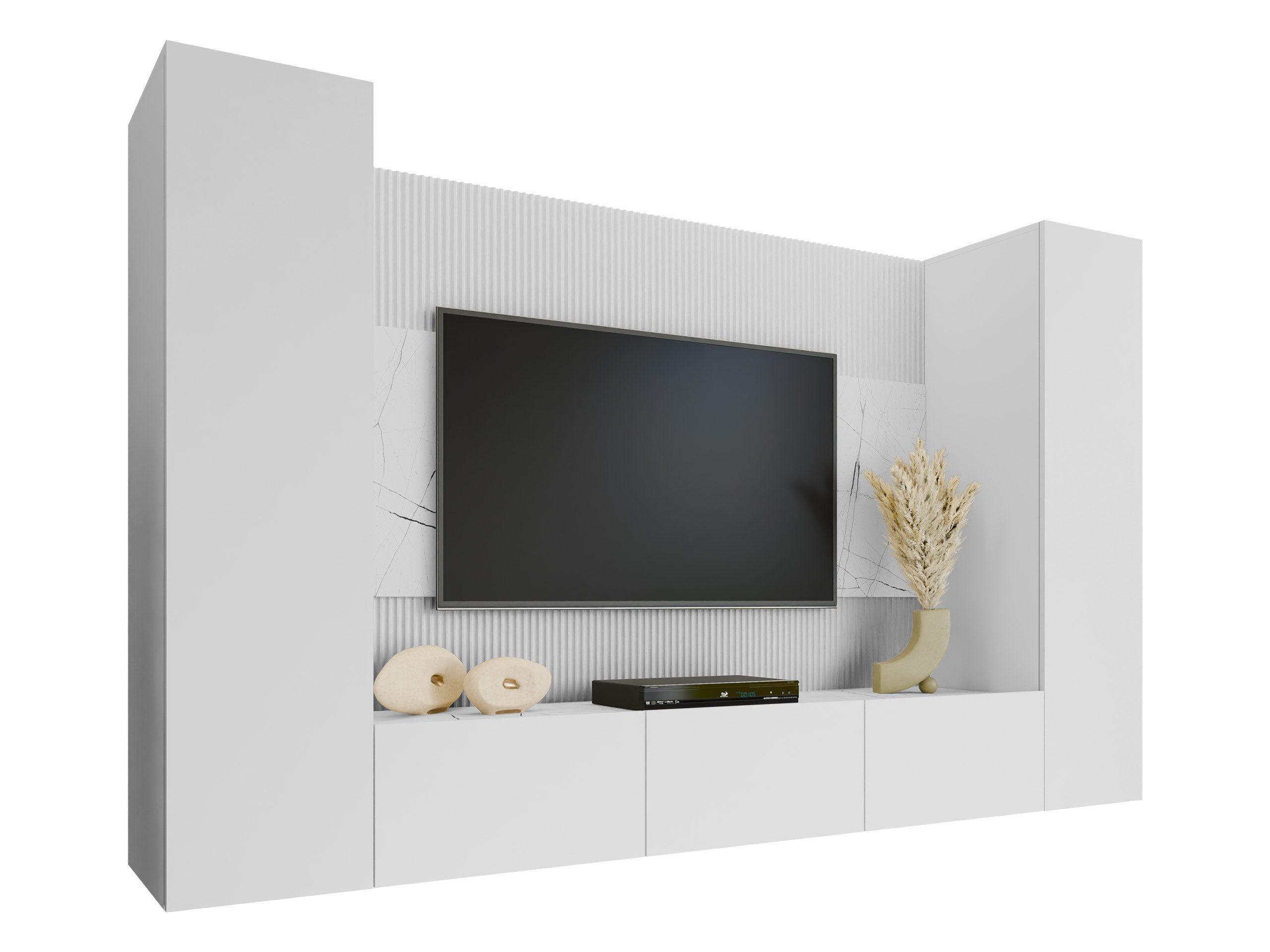 MIRJAN24 Wohnwand Deromi V, (4er-Set, TV-Lowboard, günstig online kaufen