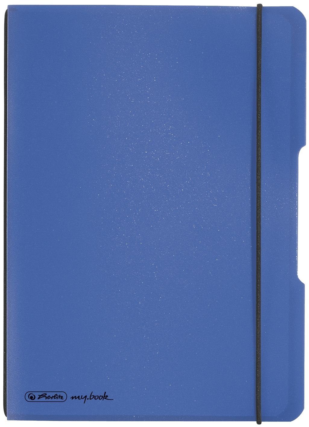 Notizbuch Herlitz 11361532 Notizheft flex - A5, PP, 40 Blatt, kariert, blau