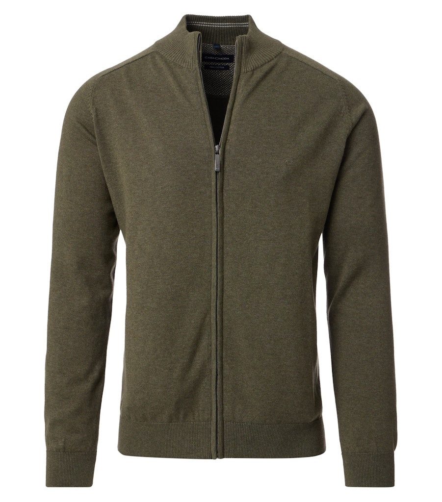 CASAMODA Strickjacke 004450 Pima-Baumwolle Stehkragen Normale günstig online kaufen
