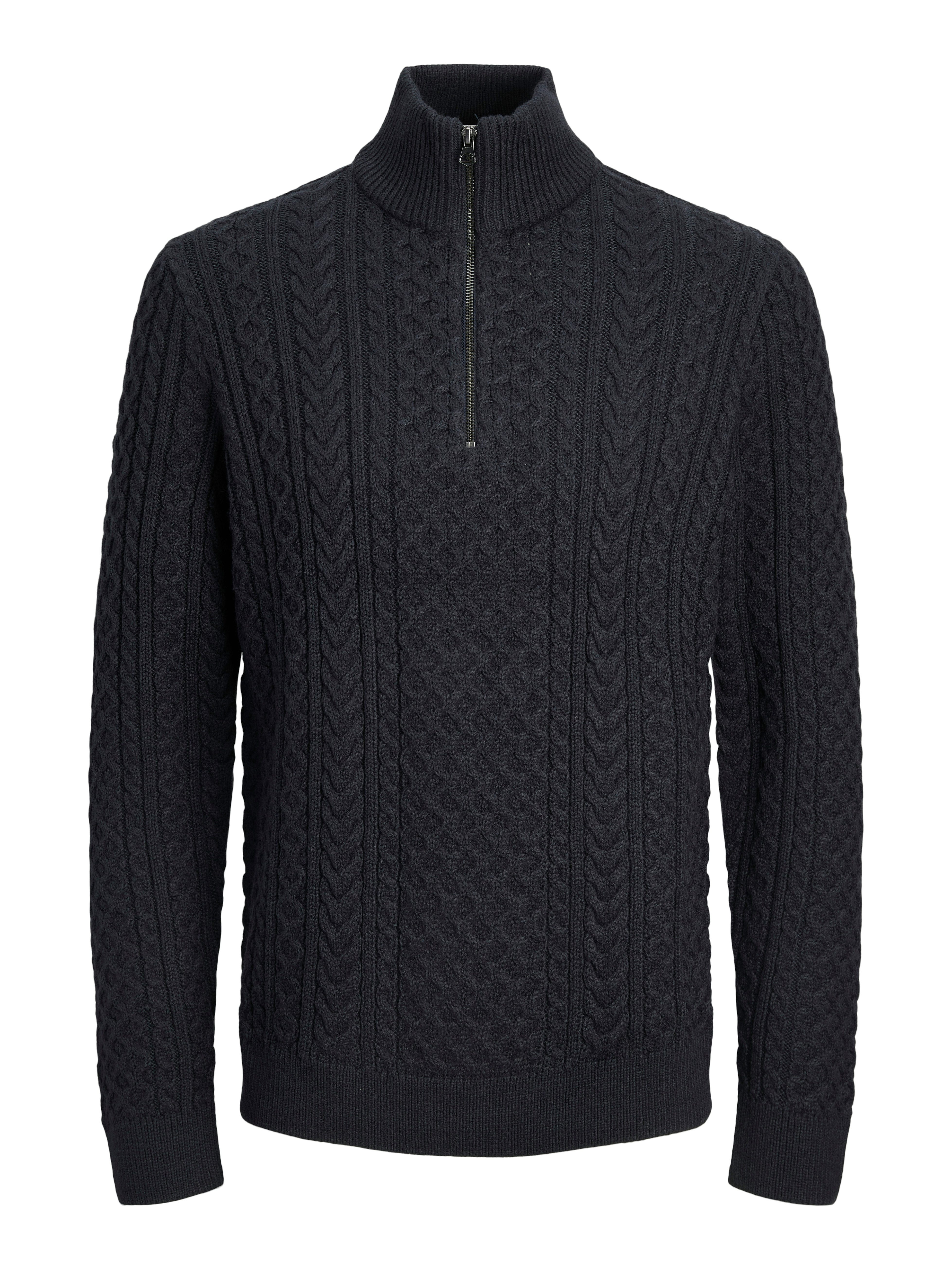 Troyer JPRBLUSEAN KNIT CABLE HALF ZIP SN