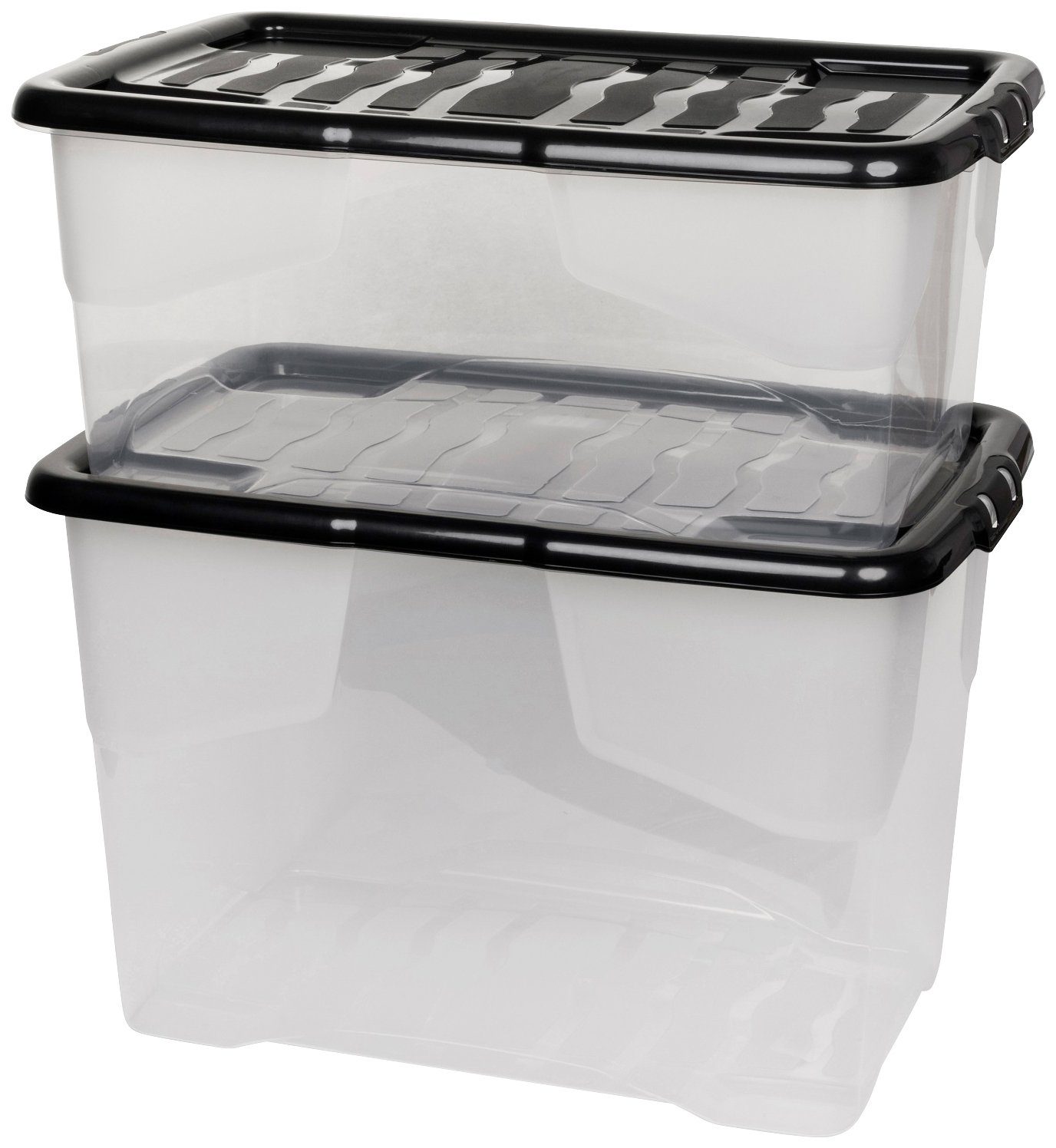 KREHER Aufbewahrungsbox »CURVE«, 2er Set, LagerboxSet aus hochwertigem