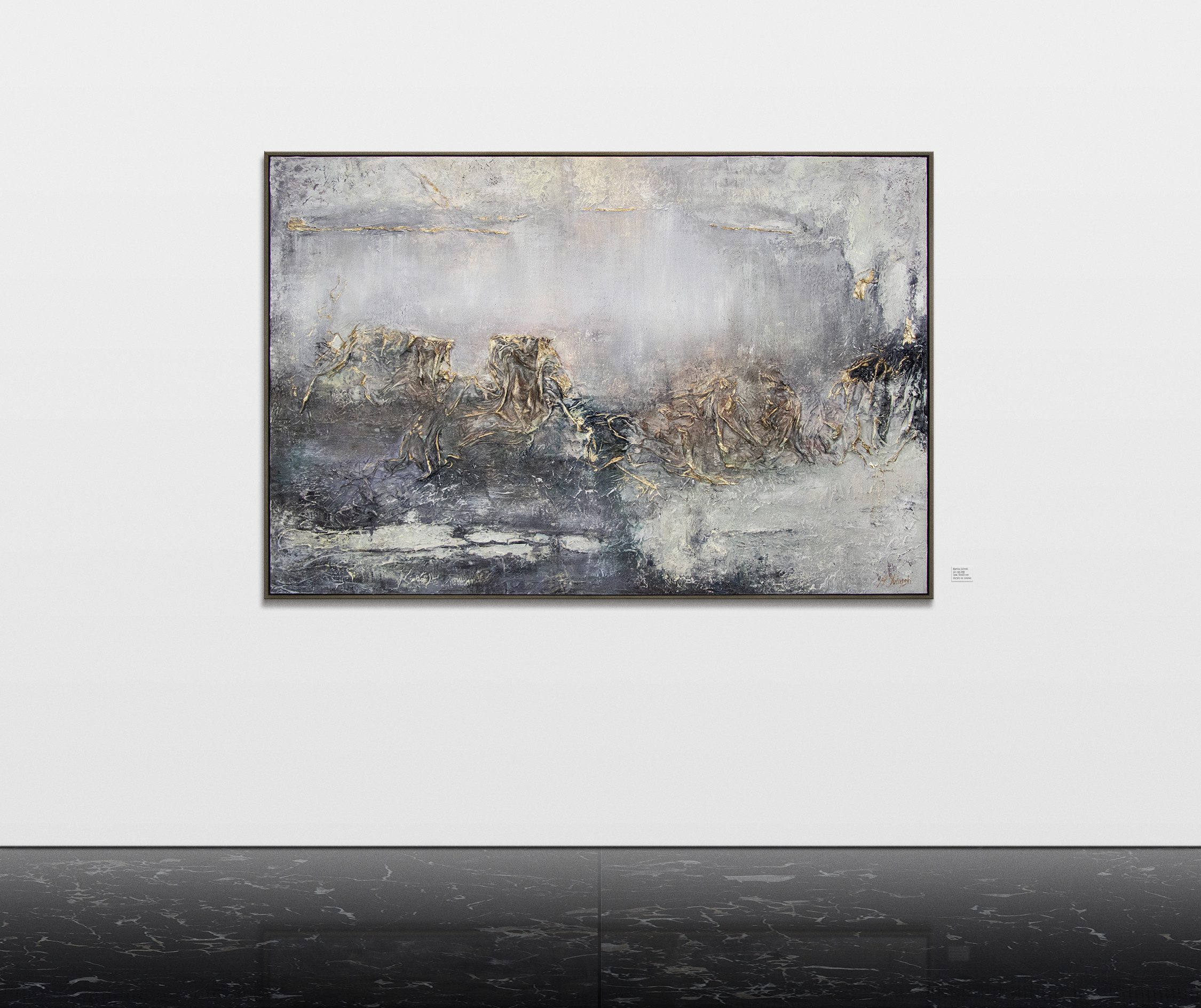 YS-Art Gemälde Trugschein, Abstraktes Leinwand Bild günstig online kaufen