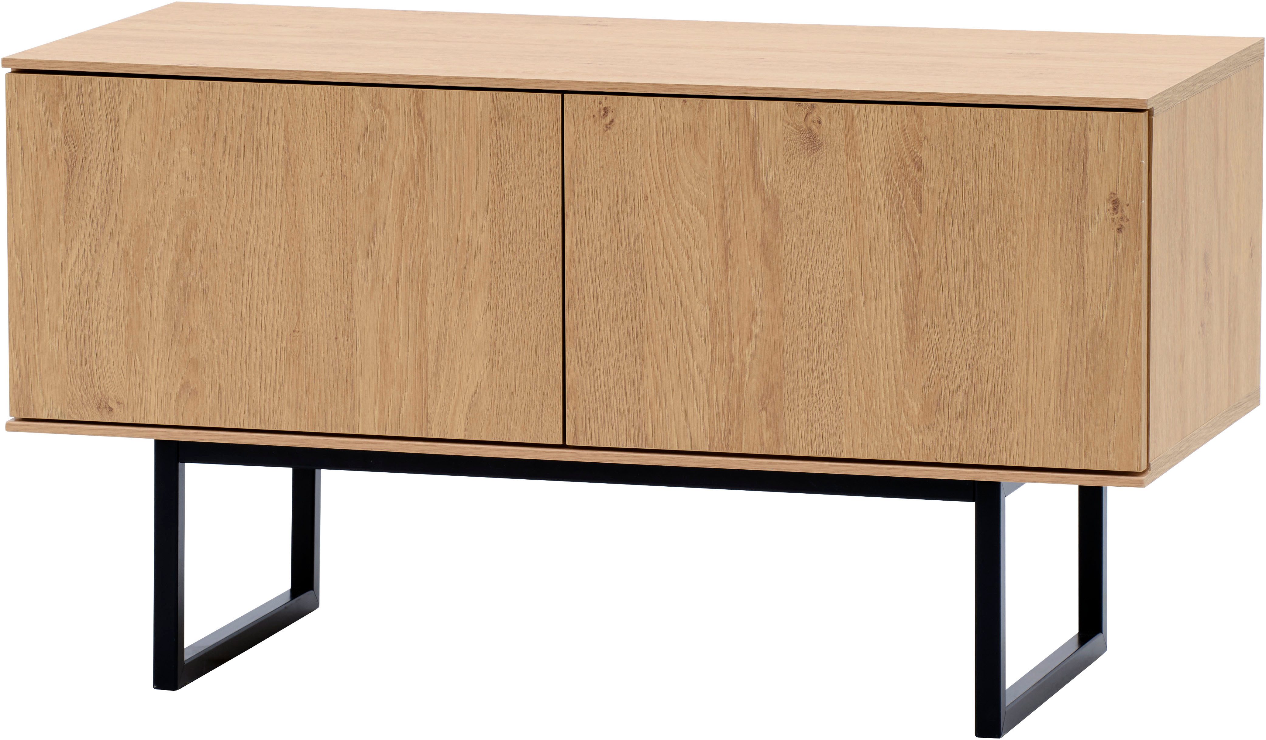 Home affaire Schuhbank Lund, Garderobenbank mit Klappen, moderne Sitzbank, viel Stauraum, Platz für ca. 6 Paar Schuhe, 90 cm breit