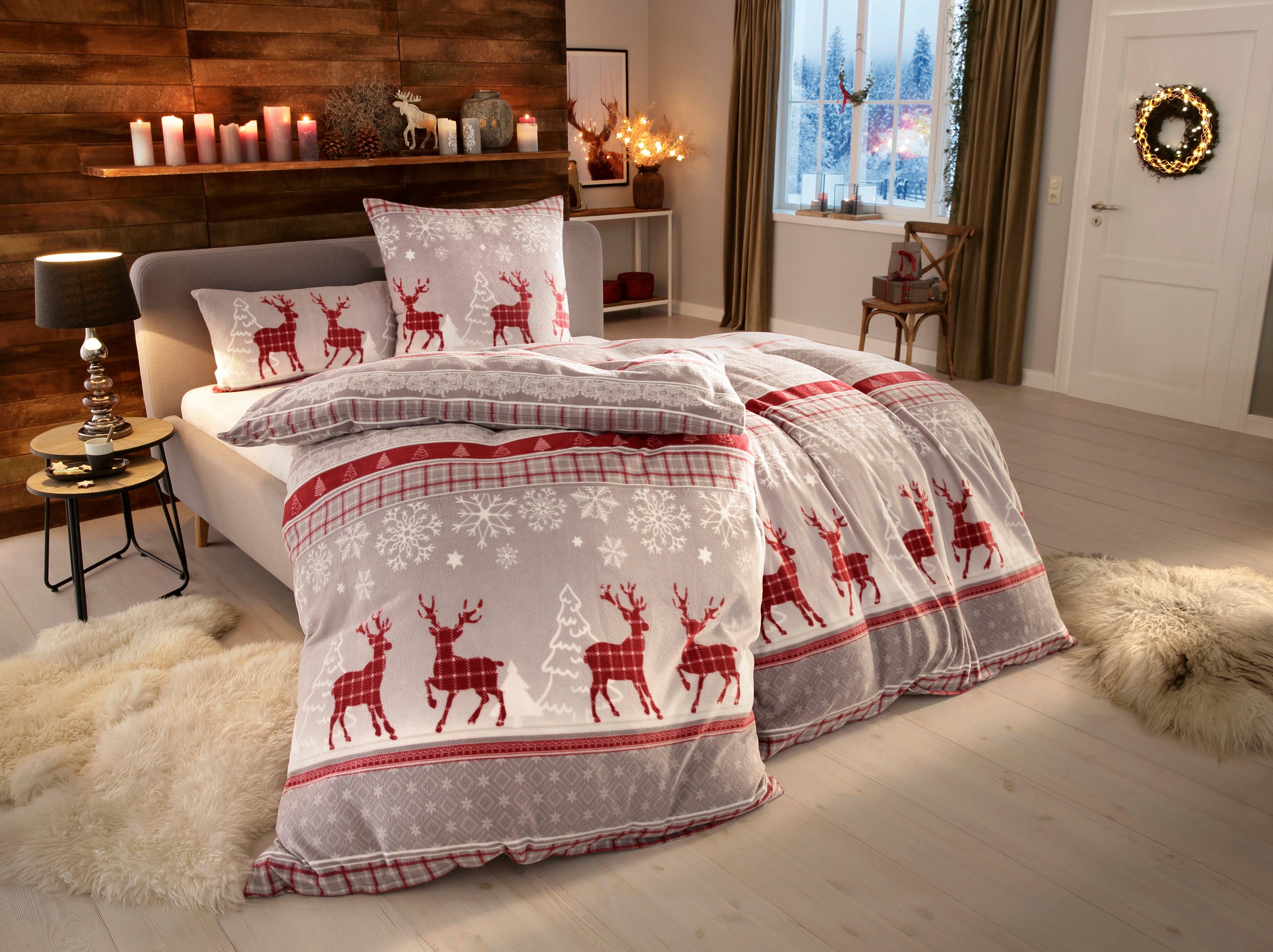 Bettwäsche Chrissy in Gr. 135x200 oder 155x220 cm, ideal für