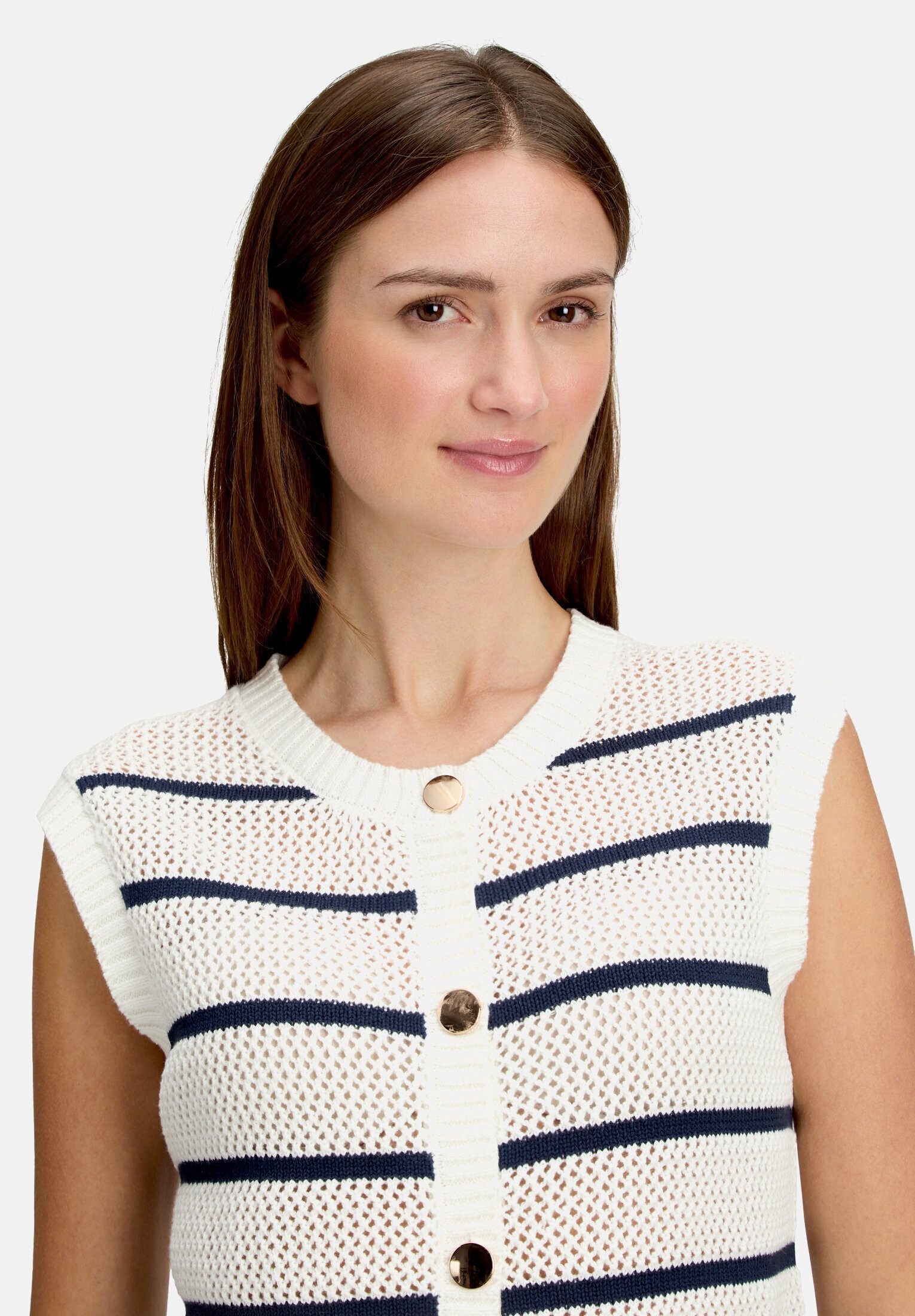 Betty&Co Strickjacke Damen mit Lochmuster (1-tlg)