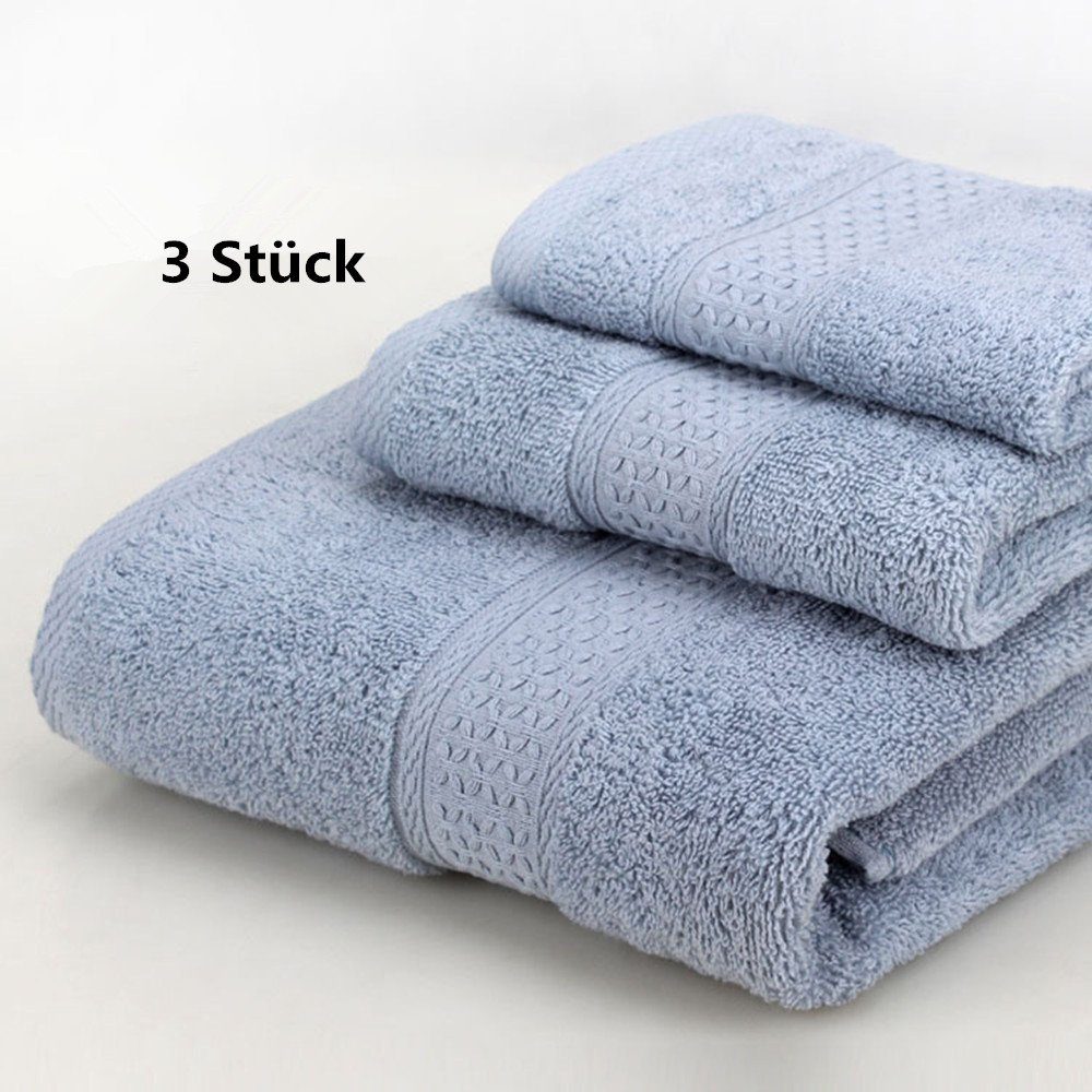XDeer Handtuch Set 3er Set Handtuch 33*74cm, Frottee Handtücher, Baumwolle