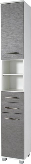 Schildmeyer Hochschrank “Palermo” Breite 30 cm, verstellbare Einlegeböden, 2 Schubkästen & 2 Türen