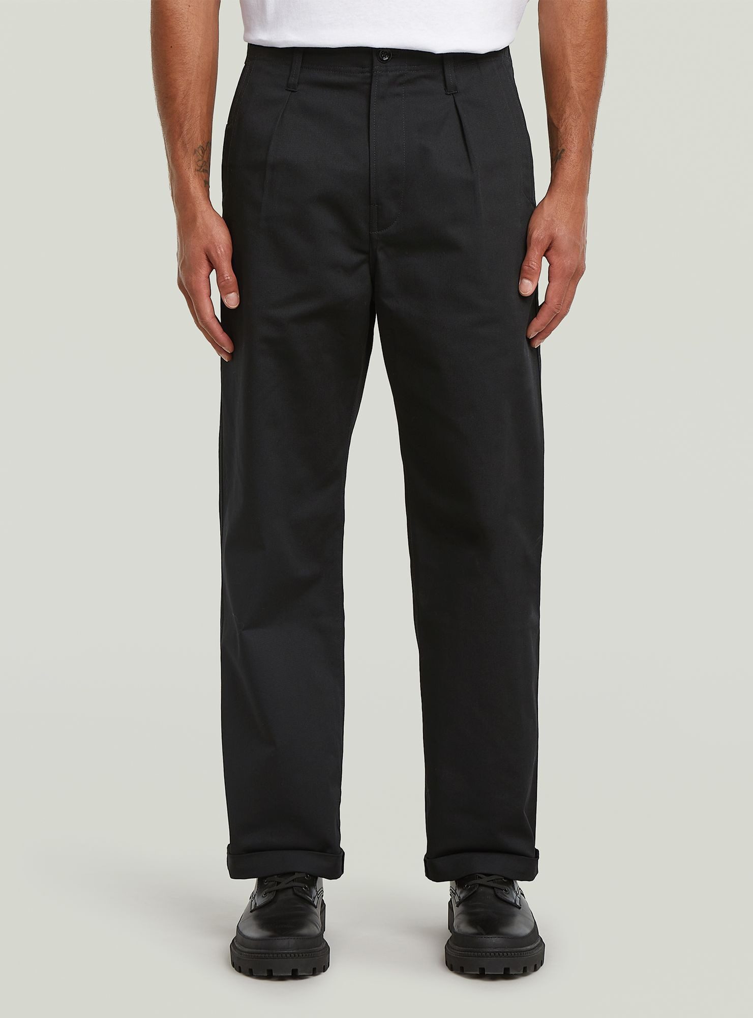 G-STAR Chinohose Pleated Chino Relaxed Straight