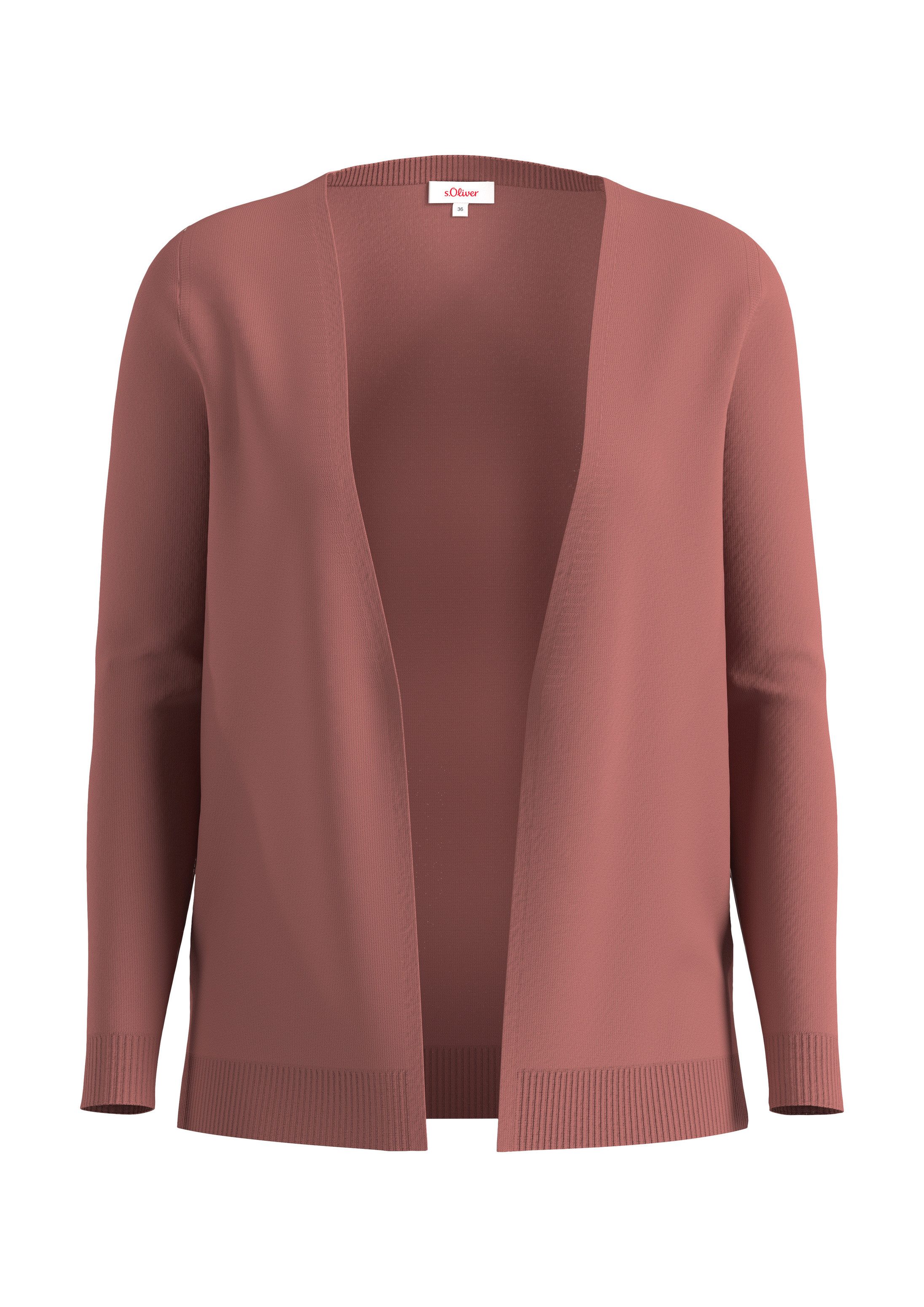 s.Oliver Cardigan Strickjacke Strickjacke aus Viskosemix