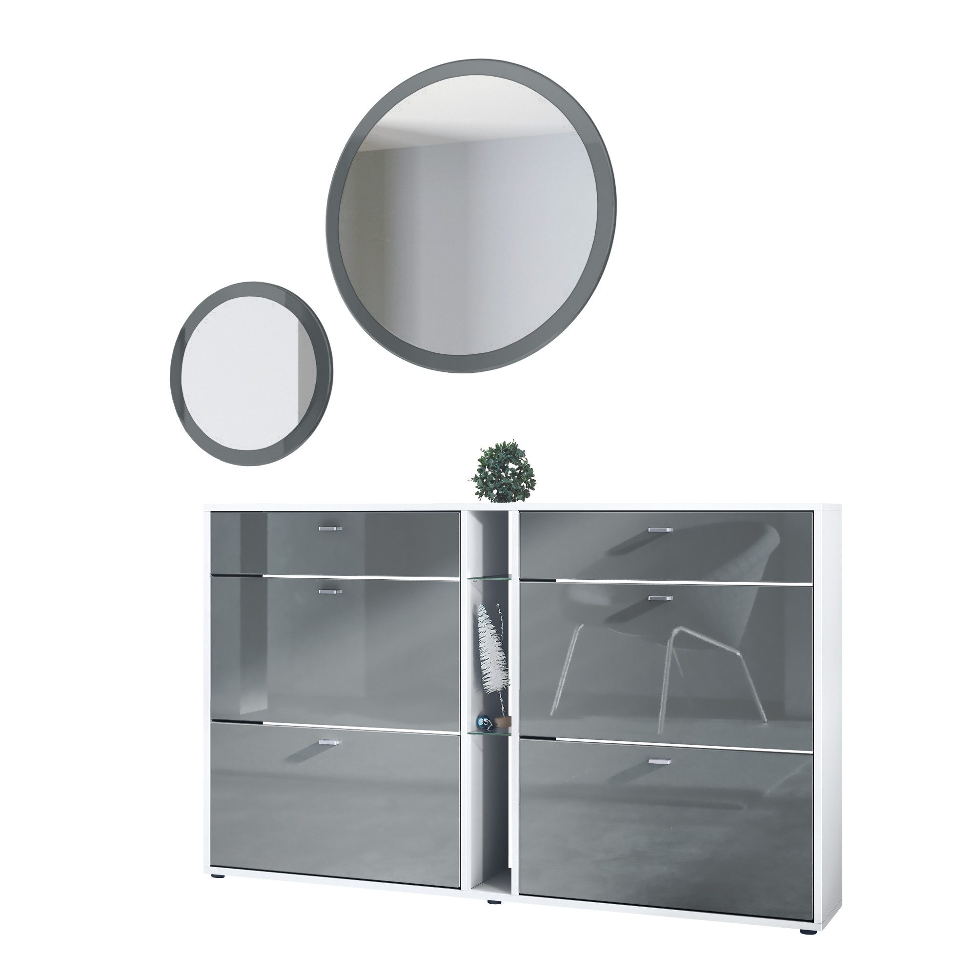 Vladon Garderoben-Set Florence, (Garderoben-Set, mit Schuhschrank günstig online kaufen