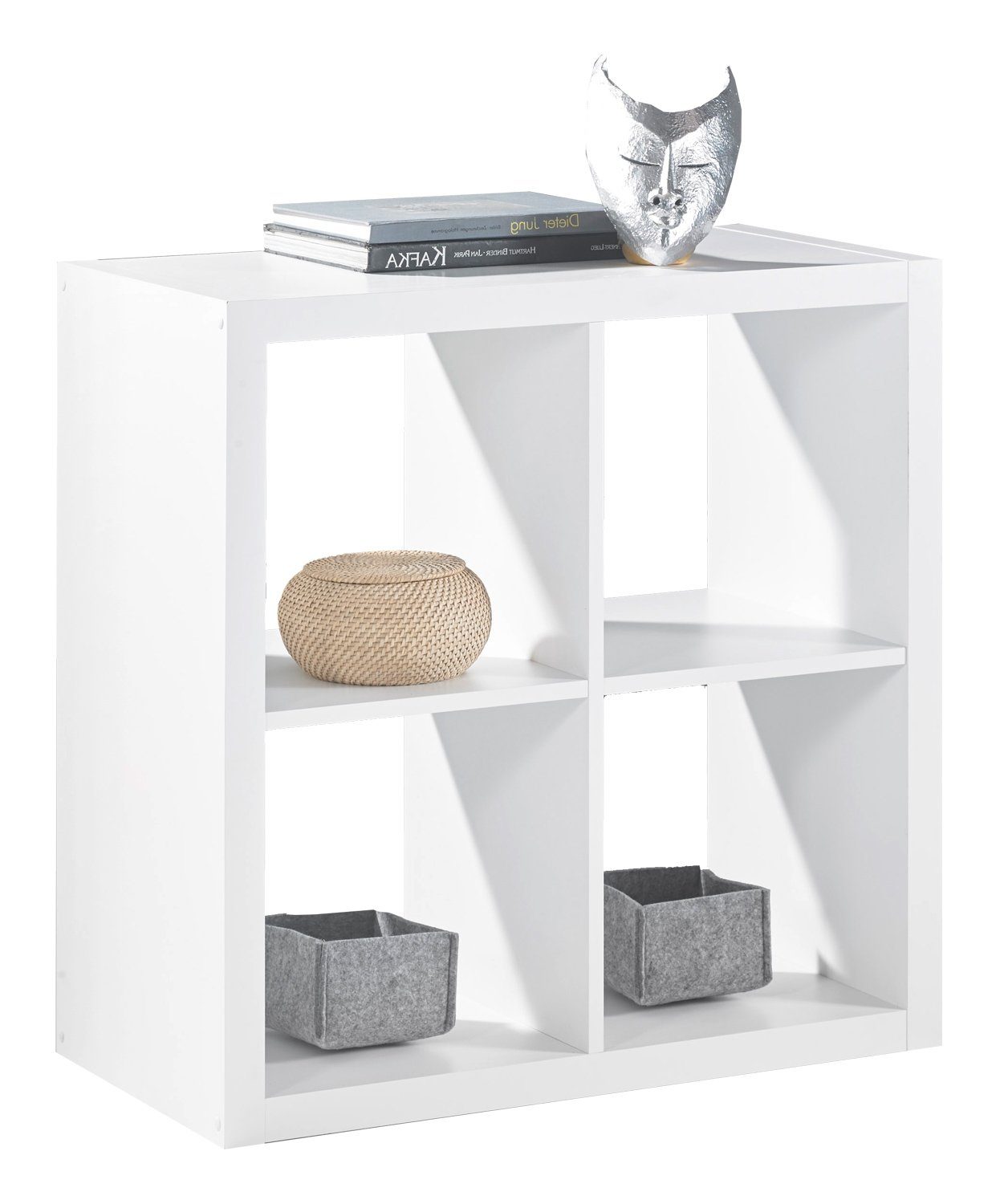 Raumteilerregal STYLE, B 77 cm, H 77 cm, 4 offene Fächer günstig online kaufen