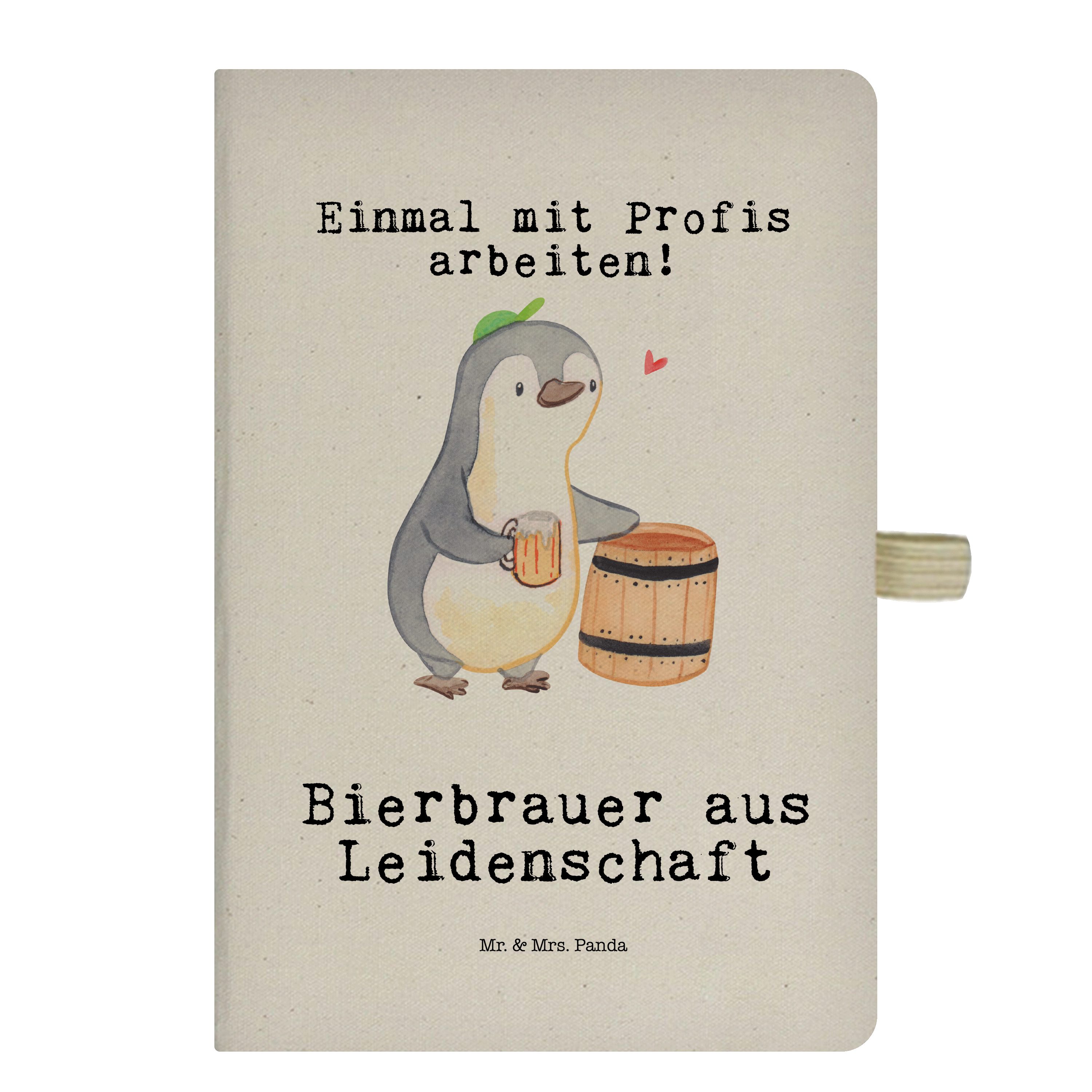 Mr. & Bierbrauer & Panda Mrs. Panda Mr. Mrs. - Leidenschaft Geschenk, Kollegin, Notizbuch Hobby aus - Transparent