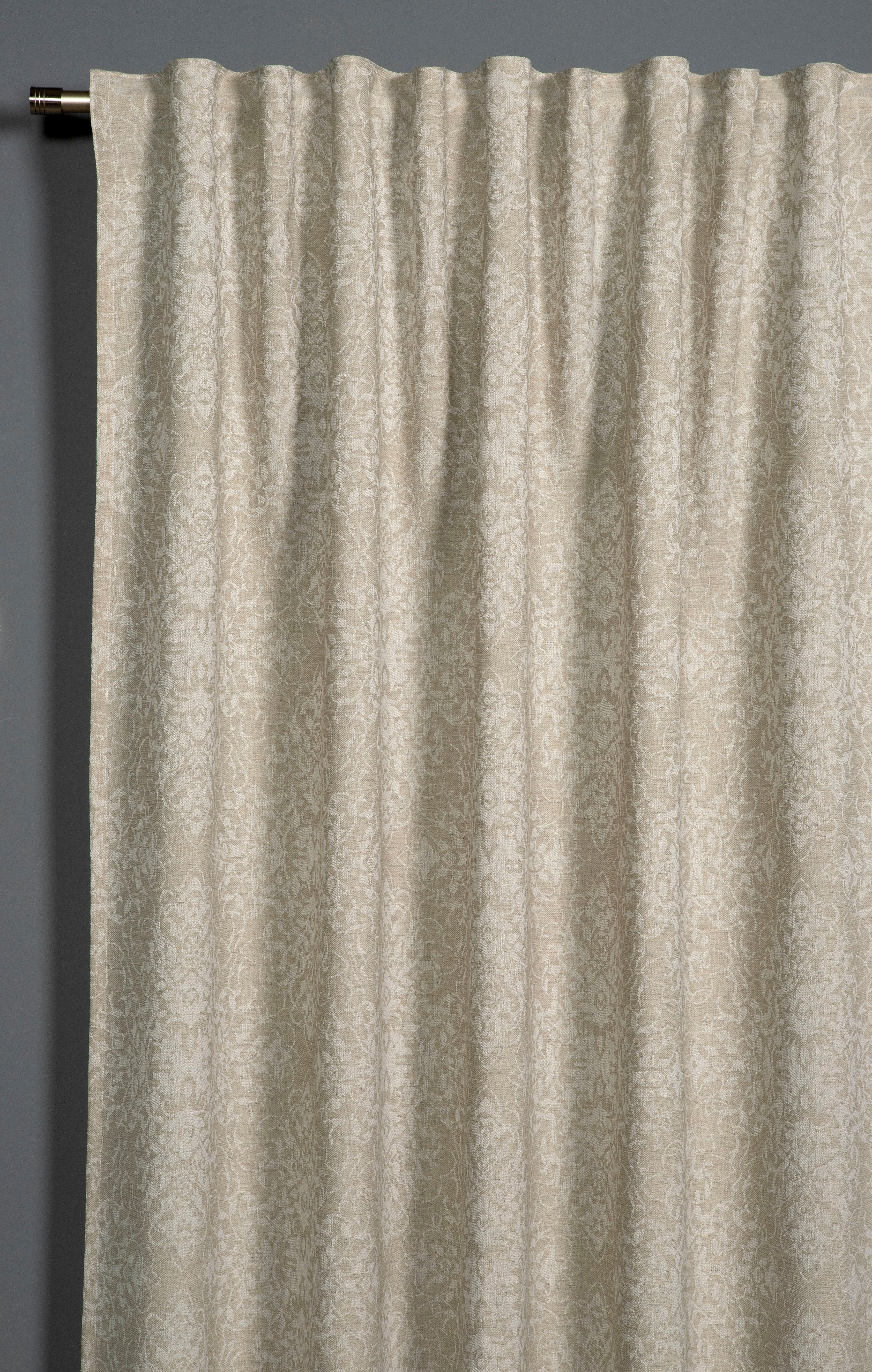 Sehlbach Gardine Schal Jacquard Ornamente, Schlaufen günstig online kaufen