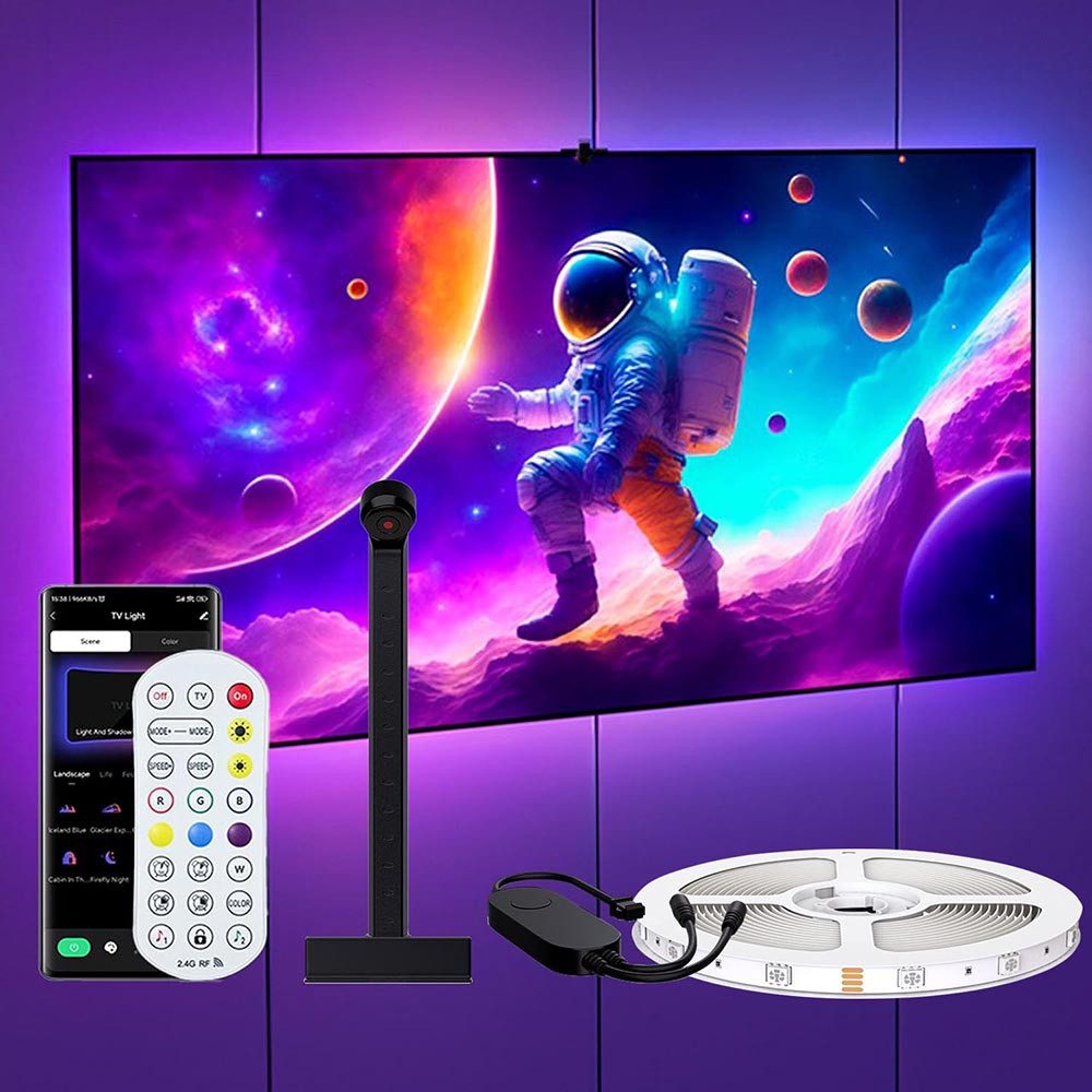 Jibenhome LED-Streifen TV Hintergrundbeleuchtung,RGB Stripe Musiksynch günstig online kaufen