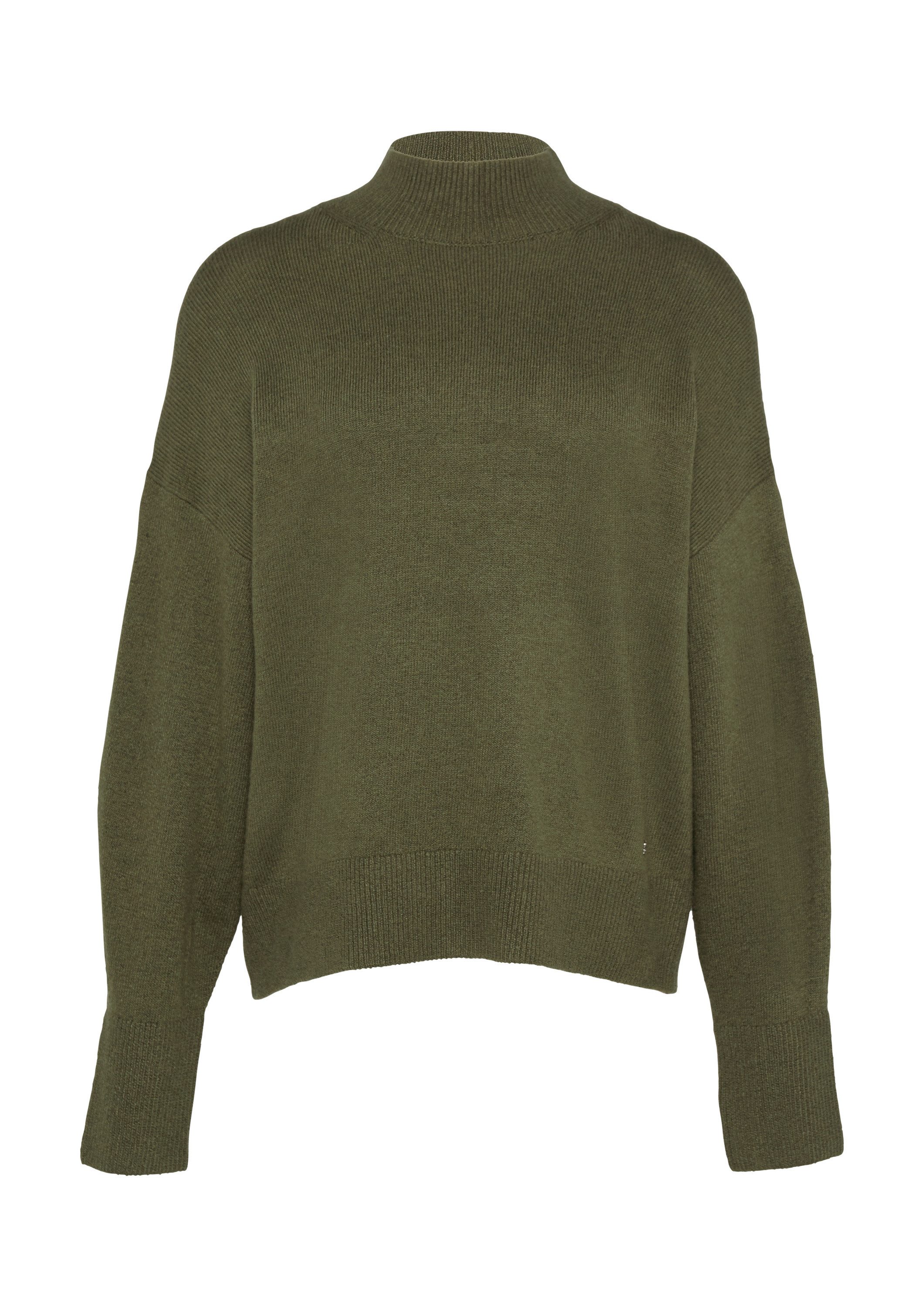 s.Oliver Longpullover Strickpullover Strickpullover im Relaxed Fit mit Steh günstig online kaufen