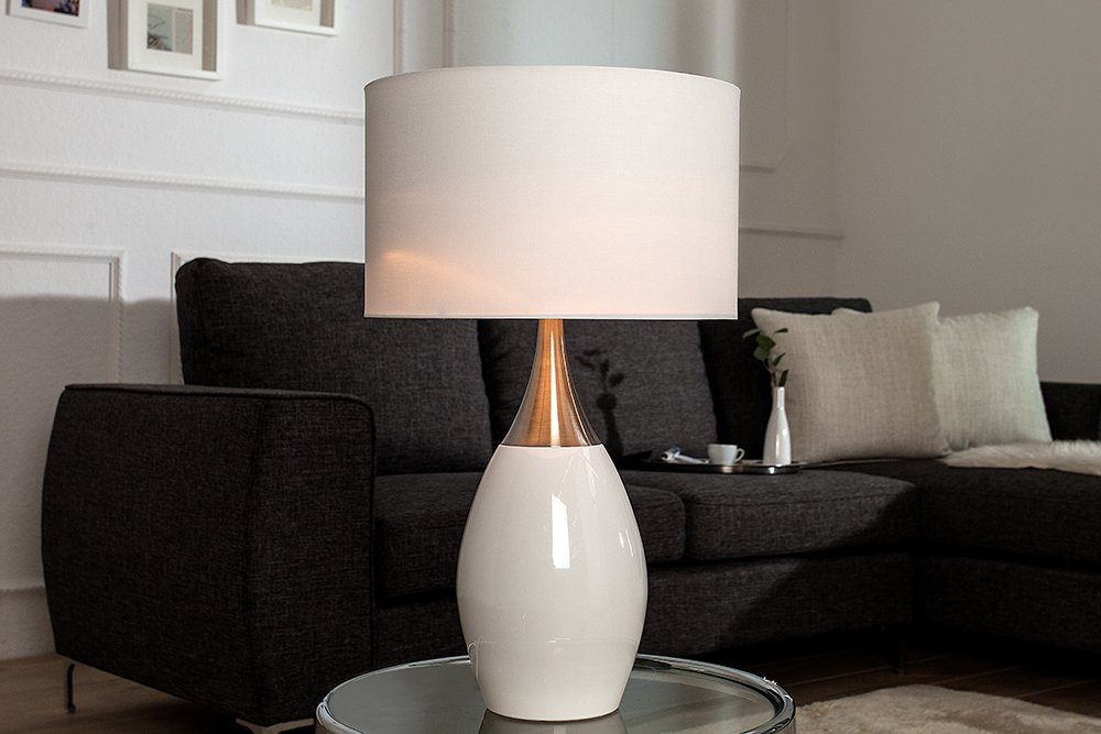 riess-ambiente Tischleuchte CARLA 60cm weiß / günstig online kaufen