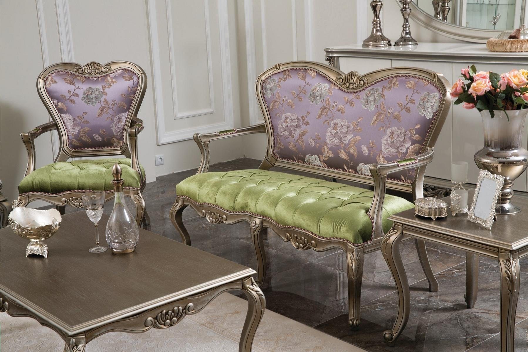 JVmoebel Sessel, Sessel 1 Sitzer Grün Elegantes Wohnzimmer Design Luxus Möbel