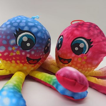 soma Kuscheltier Krake Tintenfisch Kuscheltier Oktopus 27 cm (1-St), krake plüschtier tintenfisch bunt Kuscheltier Plüsch Spielzeug Octopus