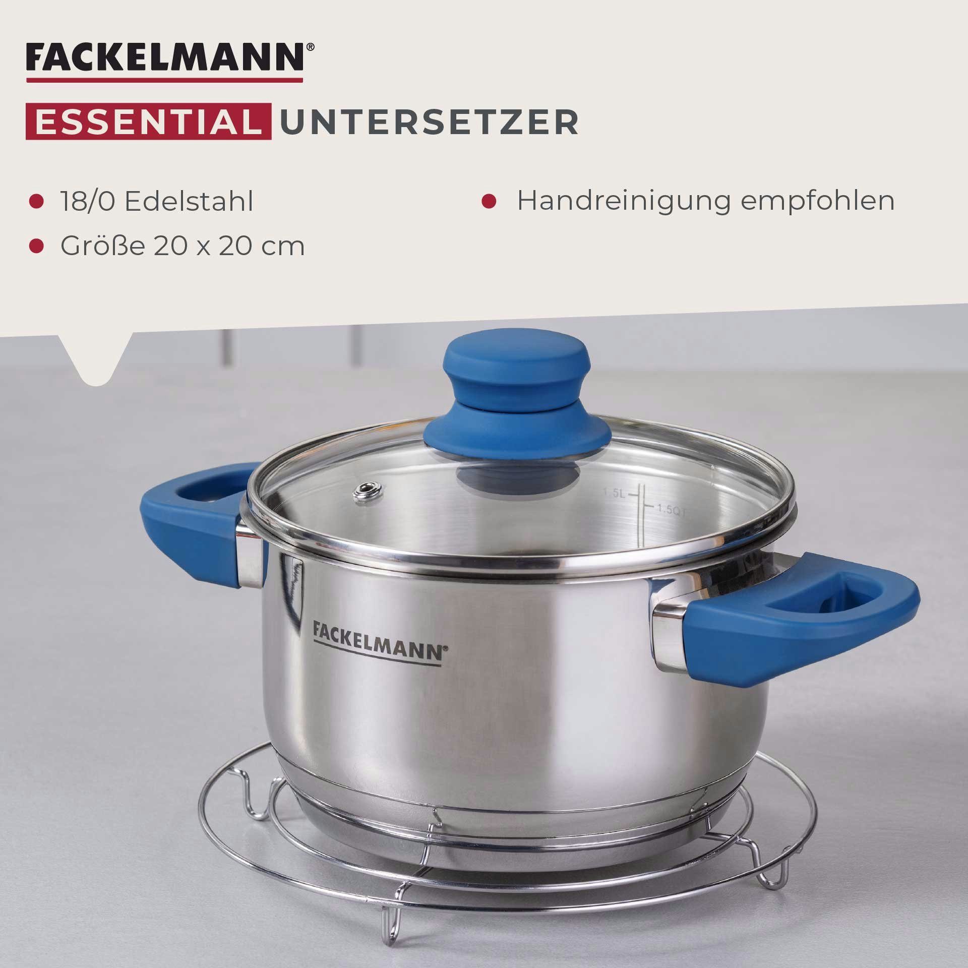FACKELMANN Topfuntersetzer Edelstahl-Untersetzer, Pfannenablage