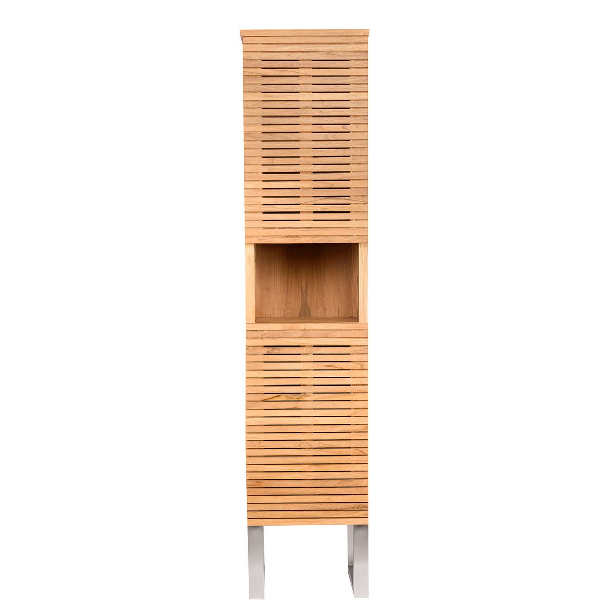 wohnfreuden Hochschrank Teakholz Hochschrank SHADE 180 cm