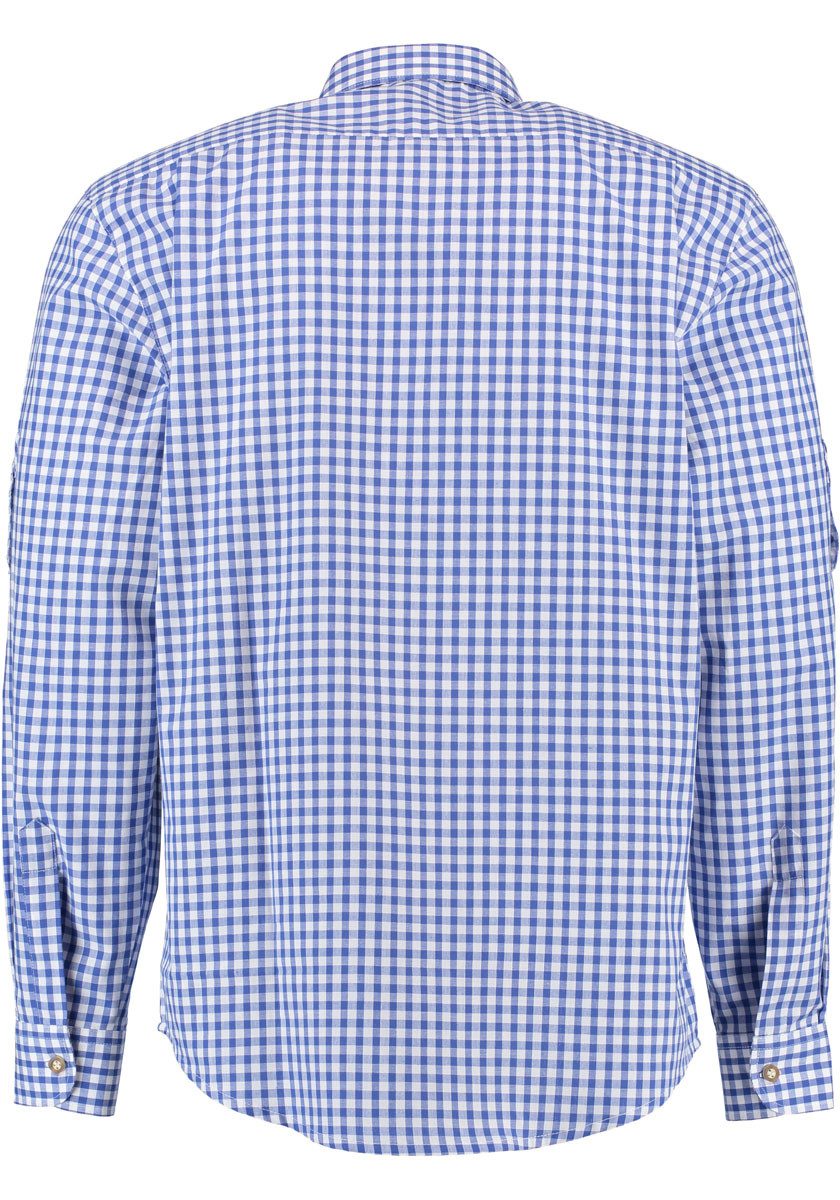 OS Trachten Trachtenhemd Latee Langarmhemd mit Edelweiß-Stickerei auf der K günstig online kaufen