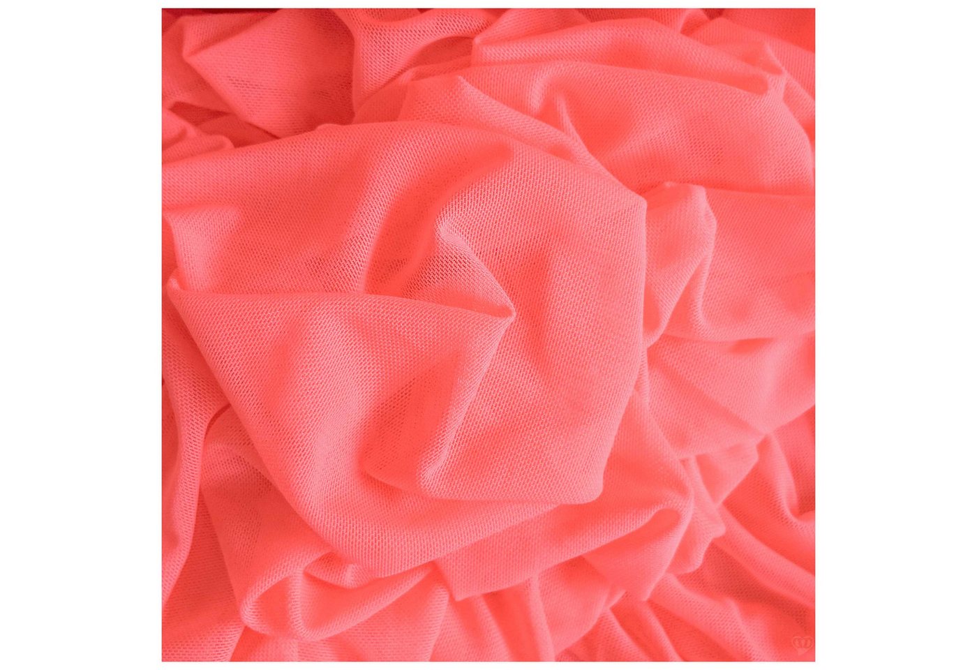 Thumbnail - maDDma Stoff Tüll elastisch Kostümstoff Kleidertüll Feintüll ab 1 x 1,5 m, neonpink