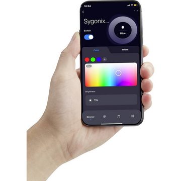 Sygonix LED Stripe LED-Streifen für den Außenbereich, App steuerbar, Leuchtmodi einstellbar, mit Fernbedienung, flexibel