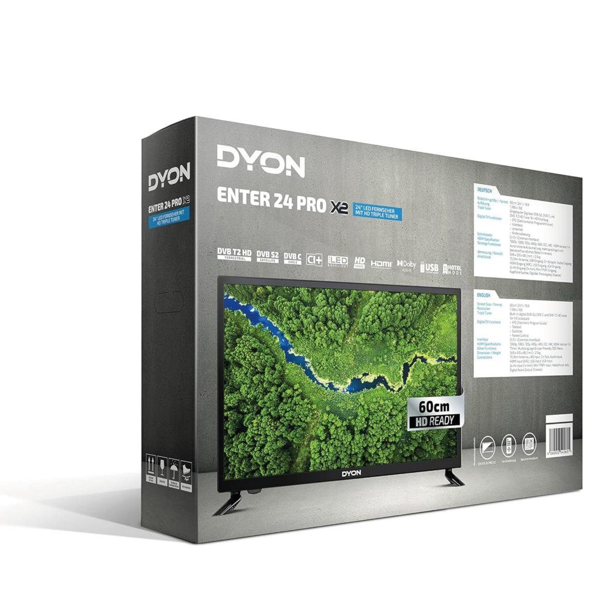 Dyon Enter 24 PRO X2 LED-Fernseher schwa...