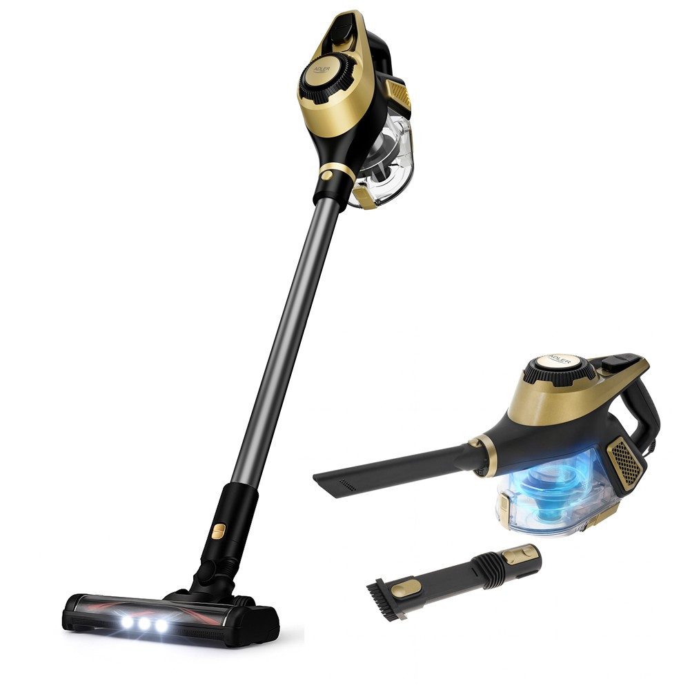 ADLER EUROPE Hand-und Stielstaubsauger AD 7083 Kabel-Staubsauger für Hartböden, Teppiche und Haushalt, 700 W, beutellos, leicht, starke Saugleistung, HEPA 13 Filter Fliesen Parket