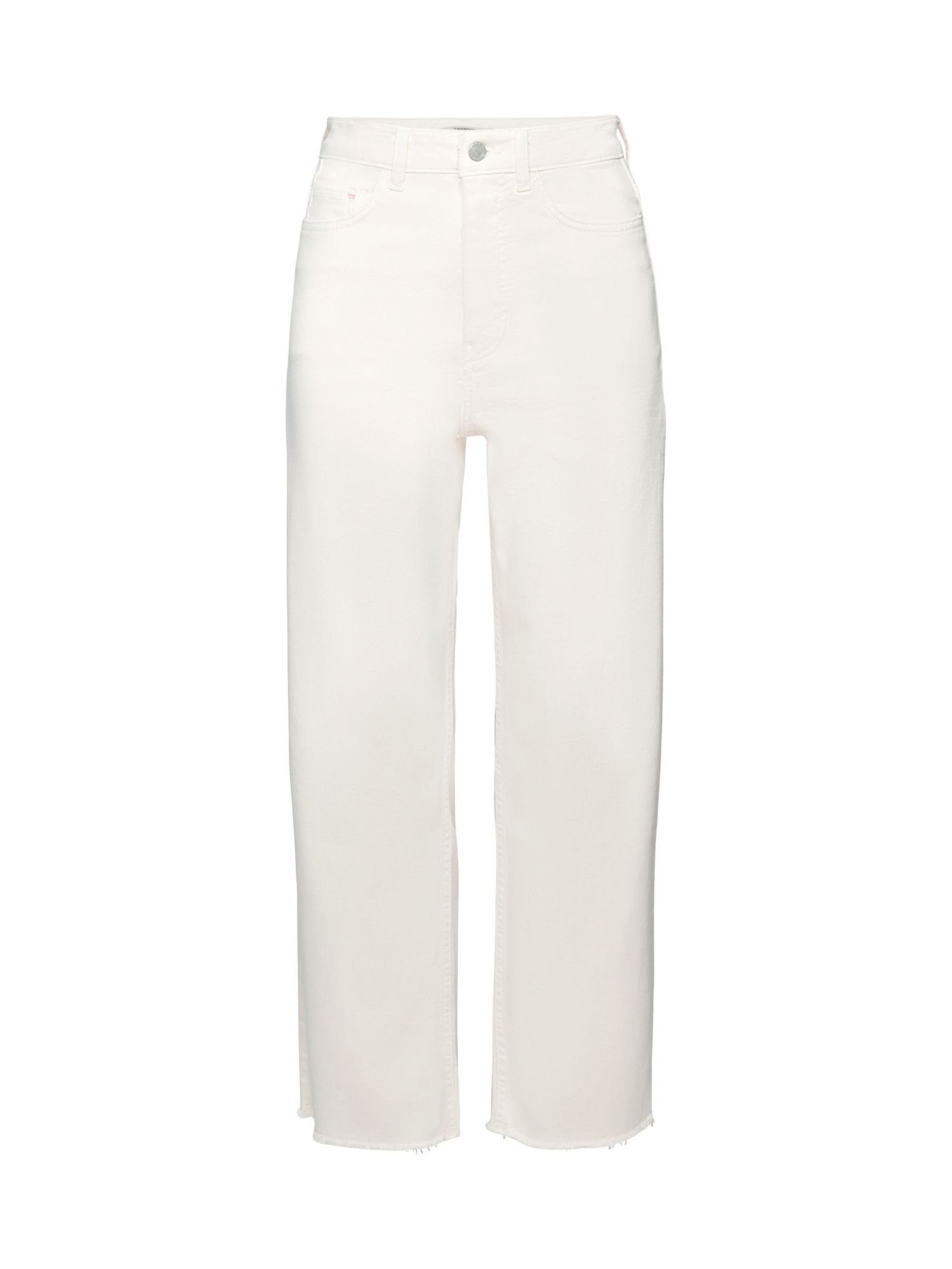 Esprit High-waist-Jeans Hose mit hohem Bund und geradem Bein