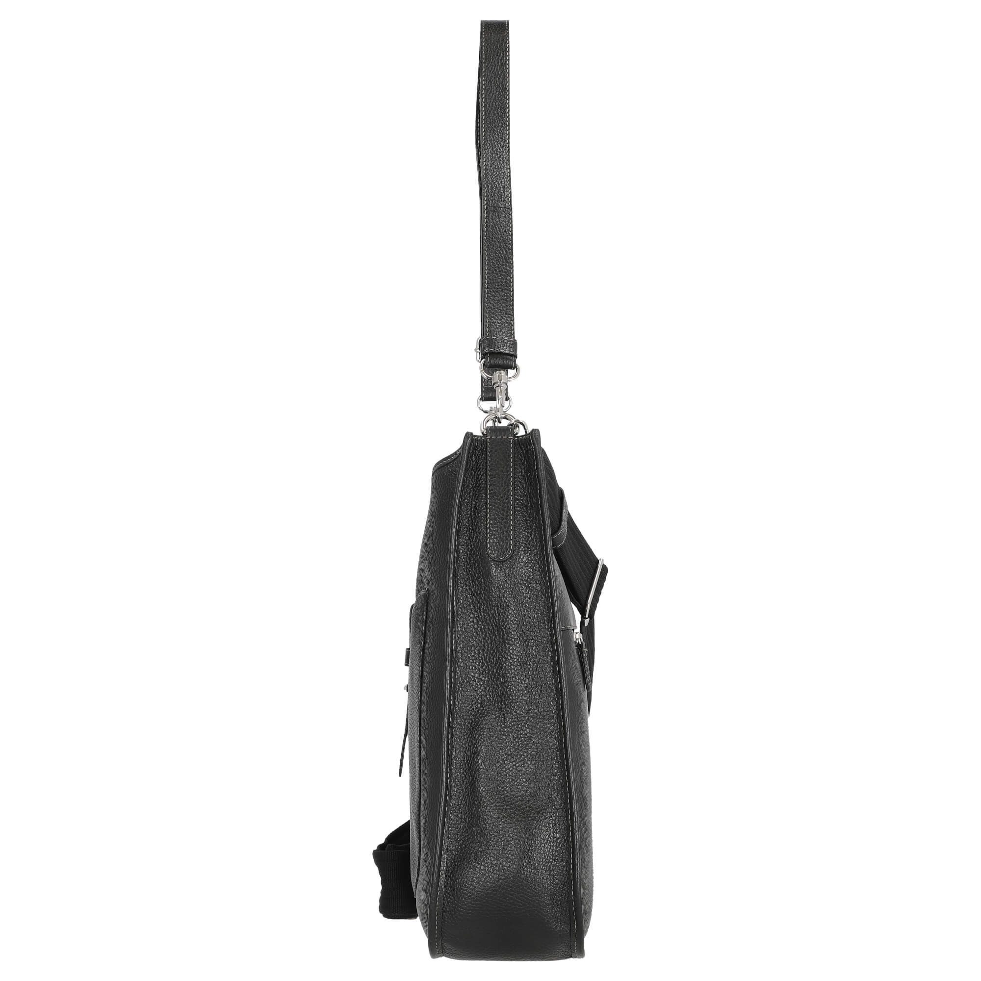 Picard Umhängetasche Kronberg - Schultertasche 40 cm Rindleder (black)