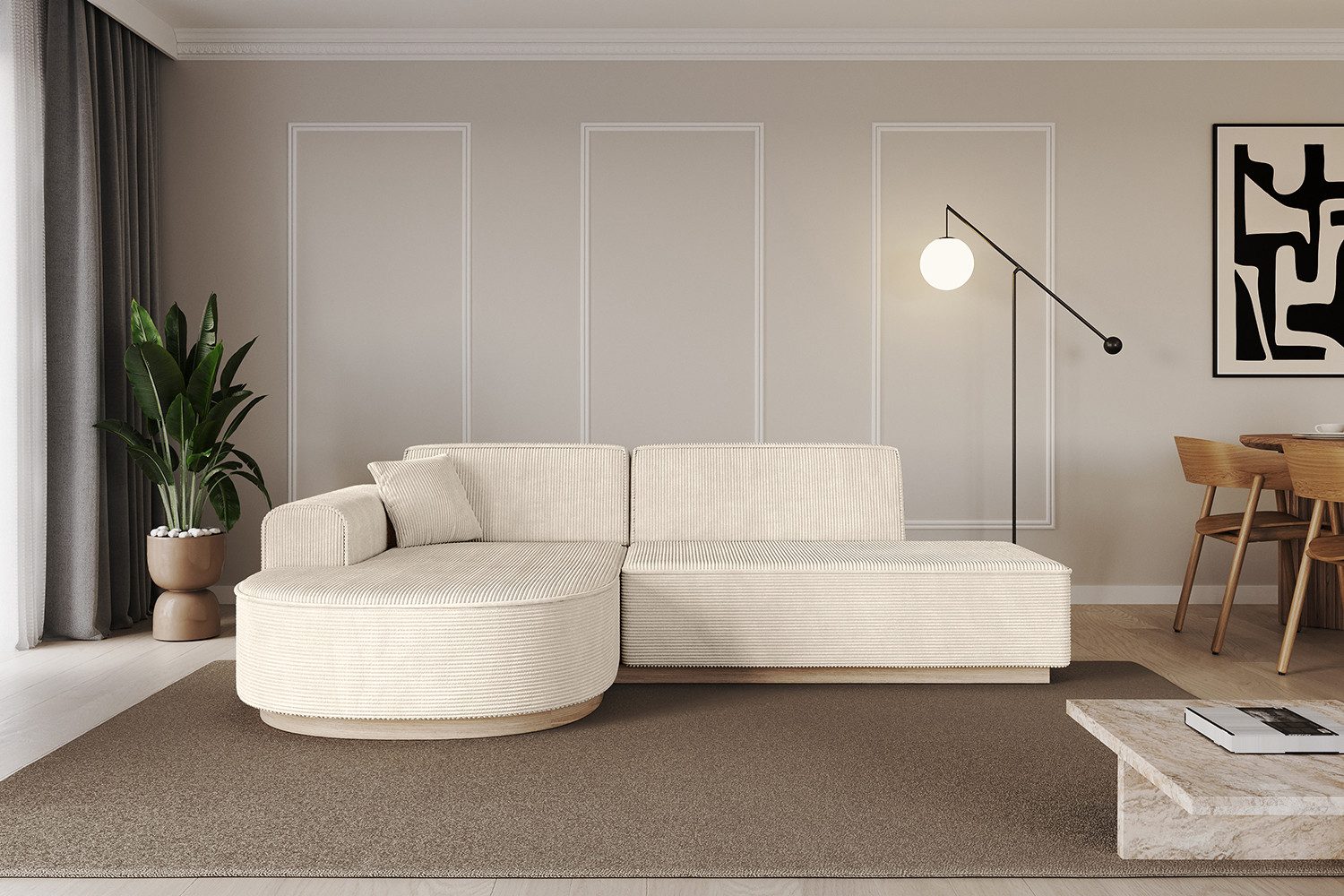 ALTDECOR Ecksofa ARRIO-L1, Sofa Praktische Bequeme Funktionsecke Couch L-Form Eckcouch, Corner Sofa L-Form Vielseitige Sofa Wohnlandschaft Wohnzimmer