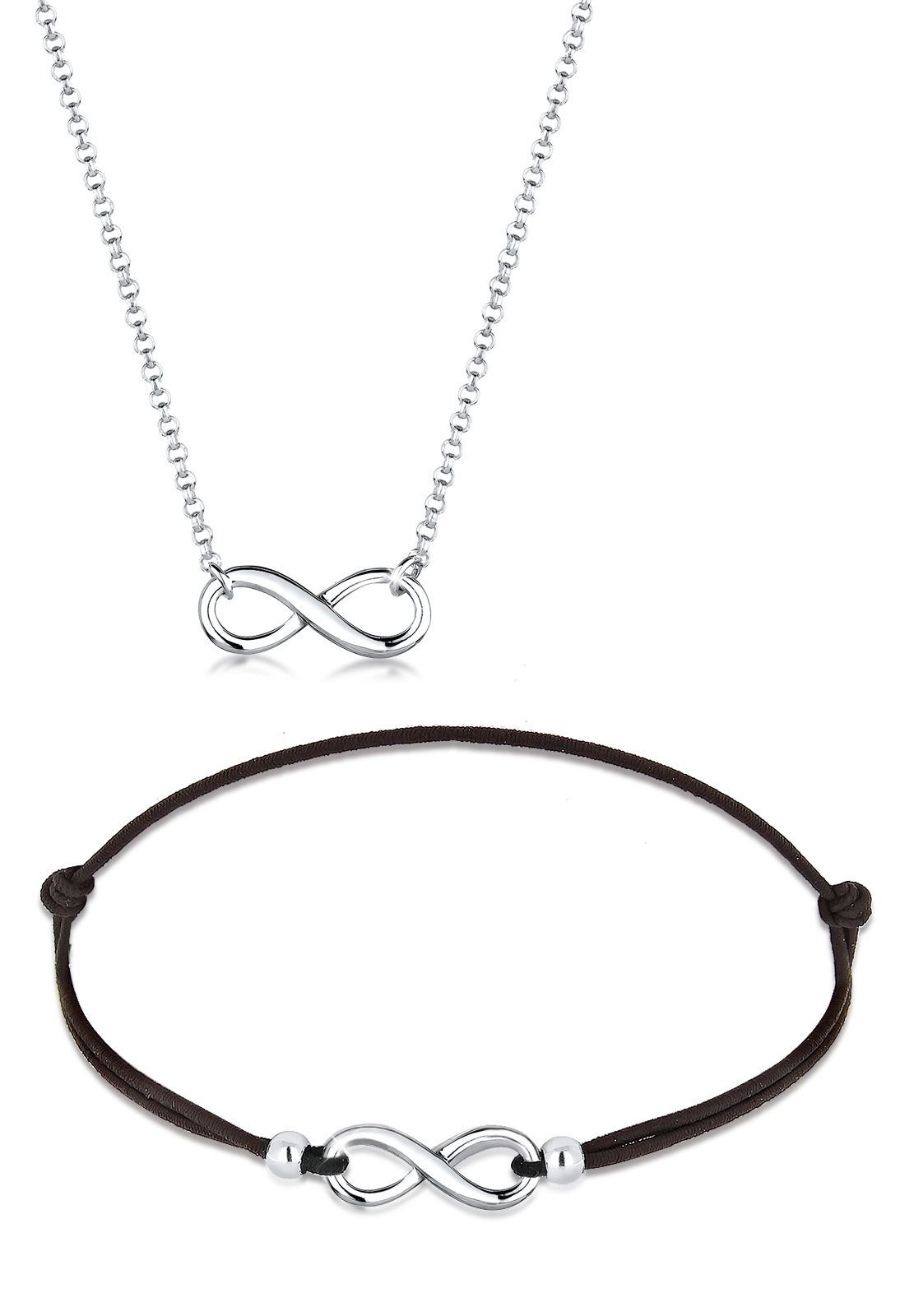 Elli Schmuckset Infinity Unendlichkeit 925 Sterling günstig online kaufen