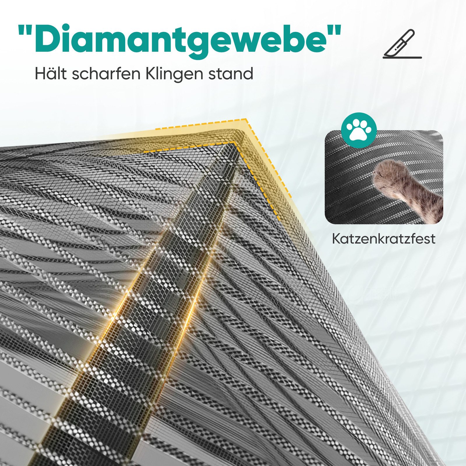 Sekey Insektenschutz-Tür Fliegengitter Türvorhang für Balkontür katzensiche günstig online kaufen