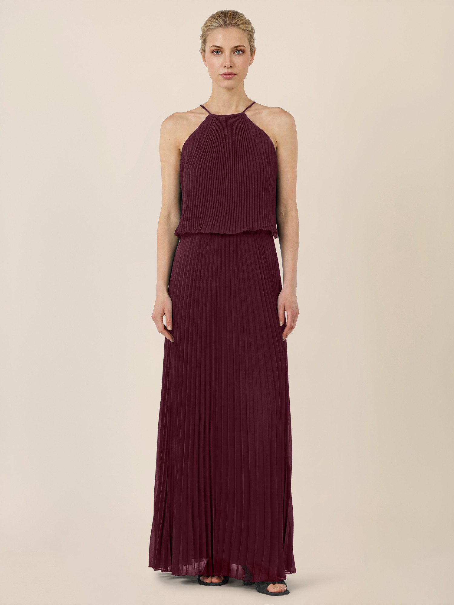 Apart Chiffonkleid mit Neckholder