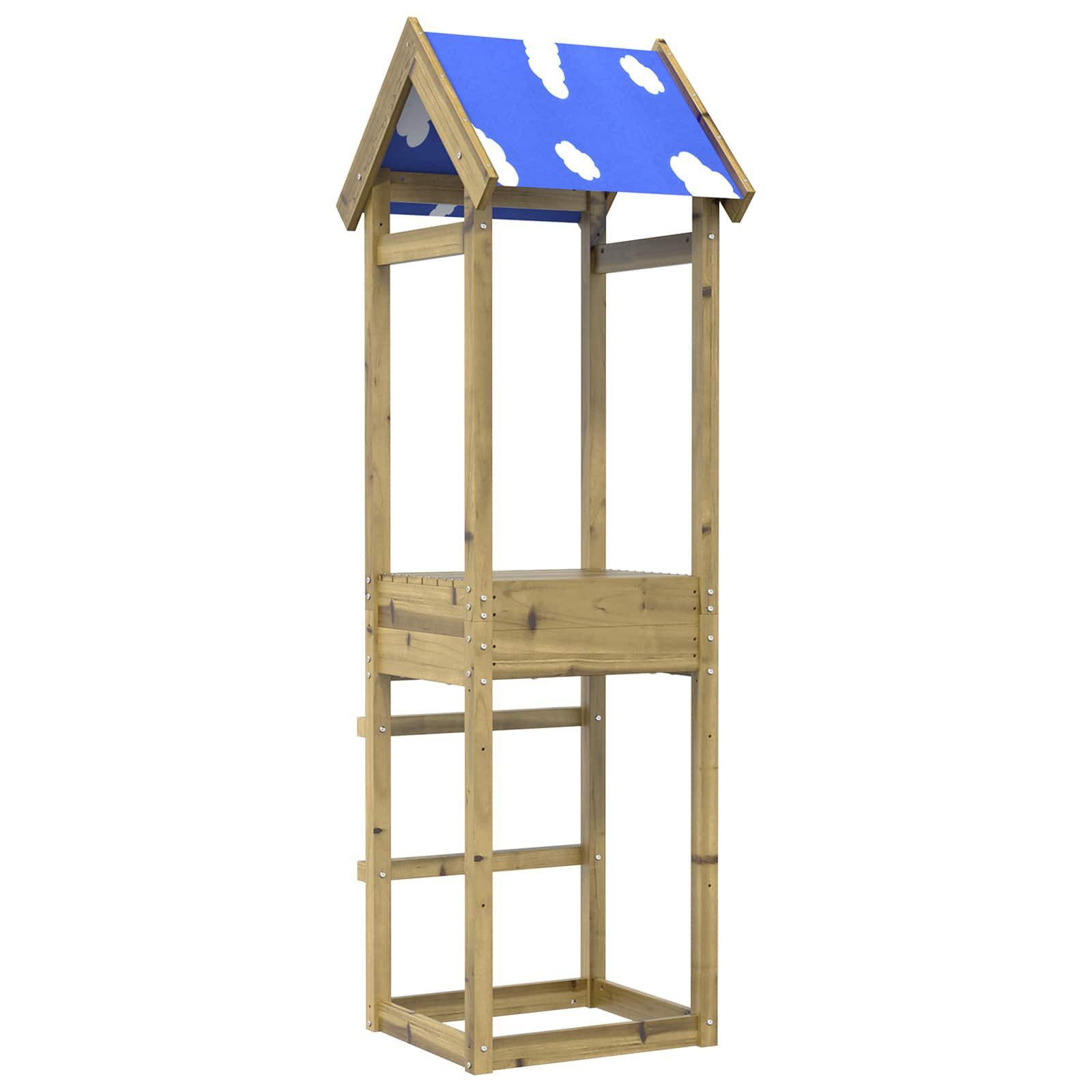 vidaXL Spielturm, Spielturm Braun Massives imprägniertes Holz