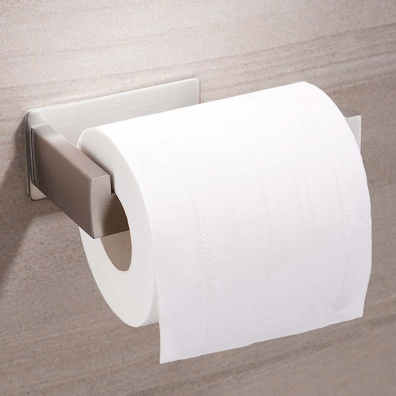 Edelstahl Badezimmer Klopapierhalter für Küche und Silber Toilettenpapierhalter NUODWELL Selbstklebend
