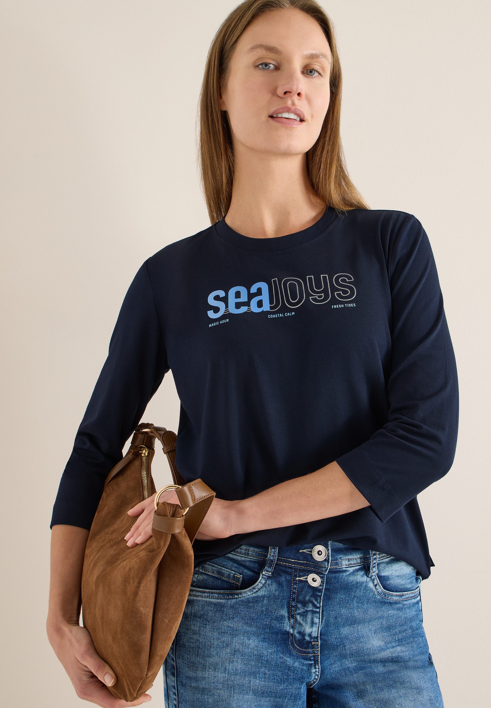 CECIL 3/4-Arm-Shirt mit Frontprint günstig online kaufen