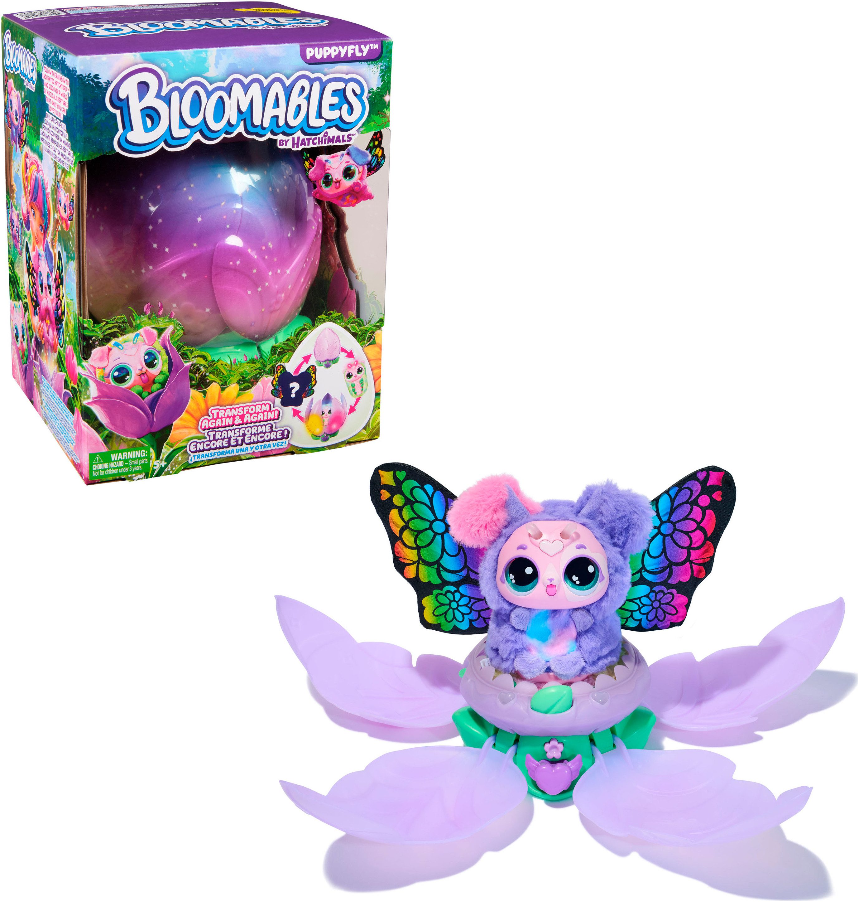 Spin Master Spielfigur Bloomables von Hatchimals - Puppyfly, mit Sound
